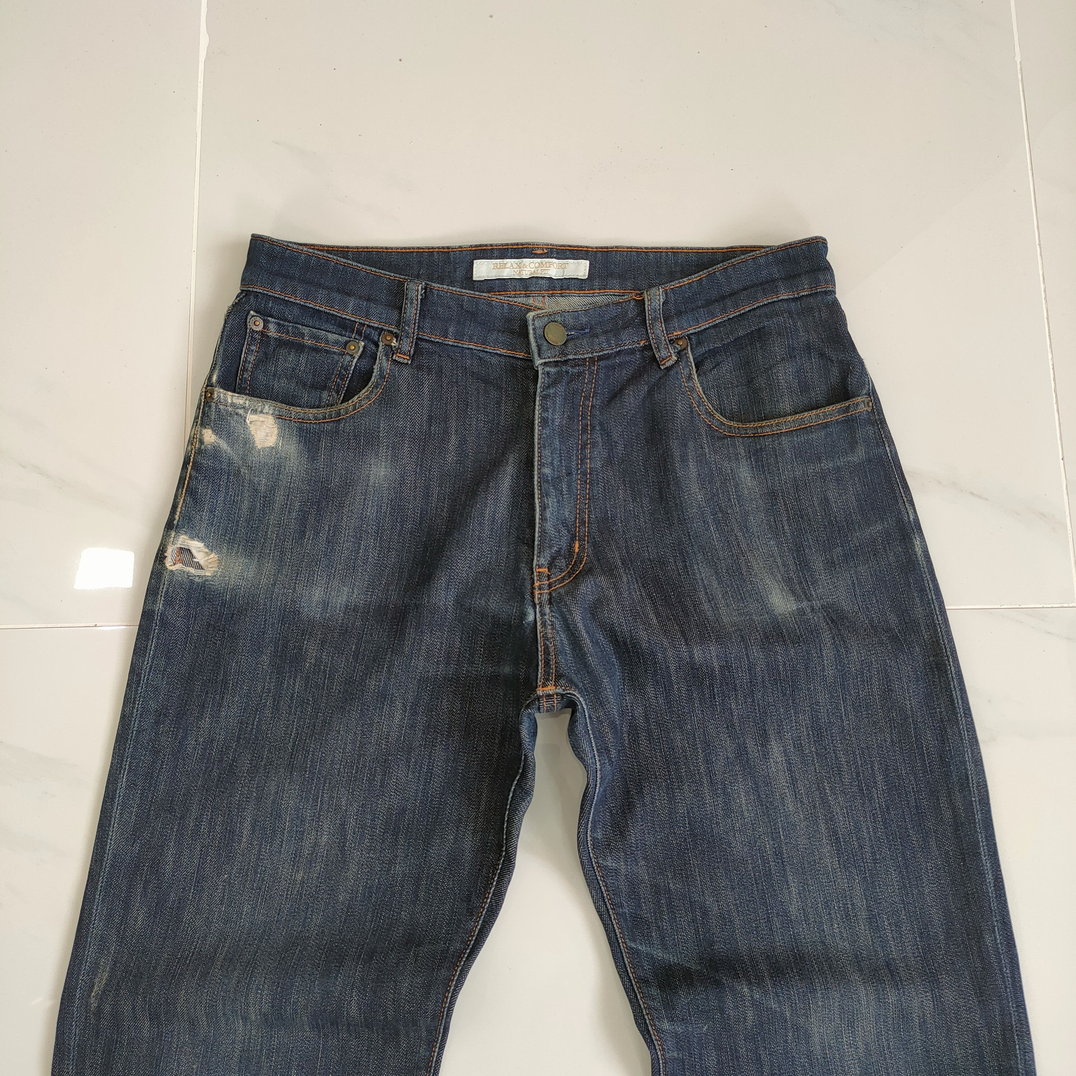 Japanese Brand VINTAGE JAPANESE DISTRESSED JEAN DENIM PANTS Size US 32 / EU 48 - 2 Thumbnail
