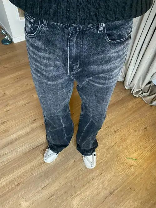 Jean Wide Leg Jeans Loose Straight-leg Flared Size US 33 - 2 Thumbnail