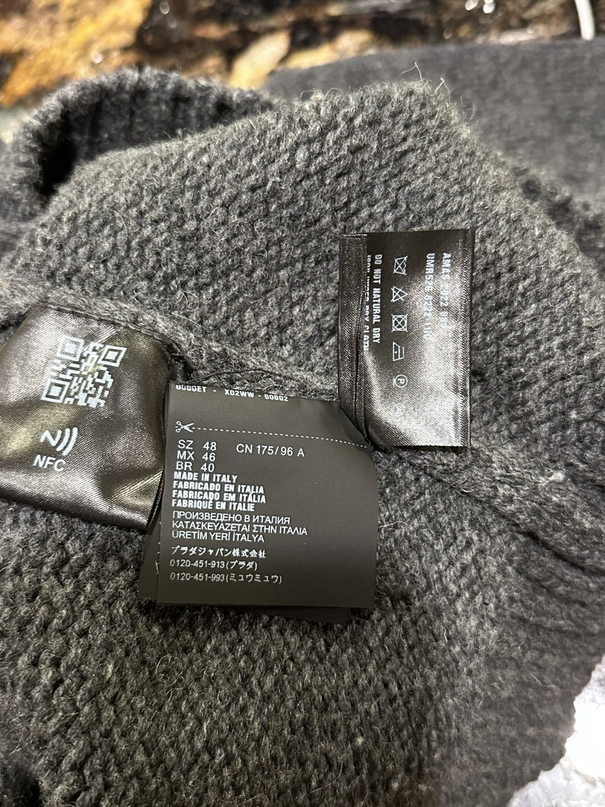 Prada Prada x Raf Simmons Chunky Grey Turtle Neck Knit Sweater Size US M / EU 48-50 / 2 - 15 Thumbnail