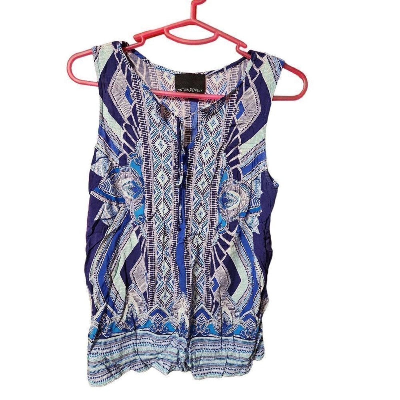 Cynthia Rowley Cynthia Rowley S blue blouse Size S / US 4 / IT 40 - 1 Thumbnail