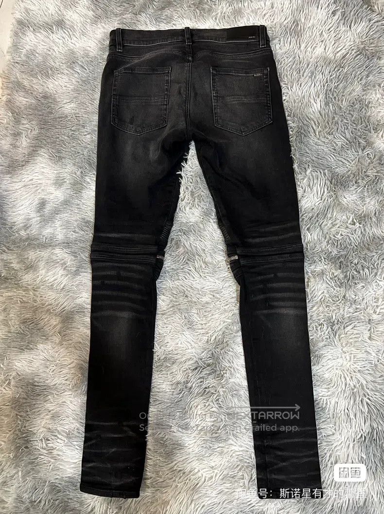 Amiri Amiri Size 31 Washed black destroyed jeans Size US 31 - 6 Thumbnail