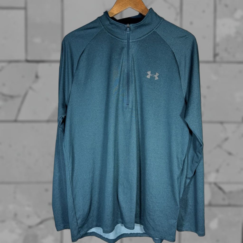 Under Armour Under Armour HeatGear Pullover Mens L Blue Athletic Activewear Size US L / EU 52-54 / 3 - 1 Thumbnail