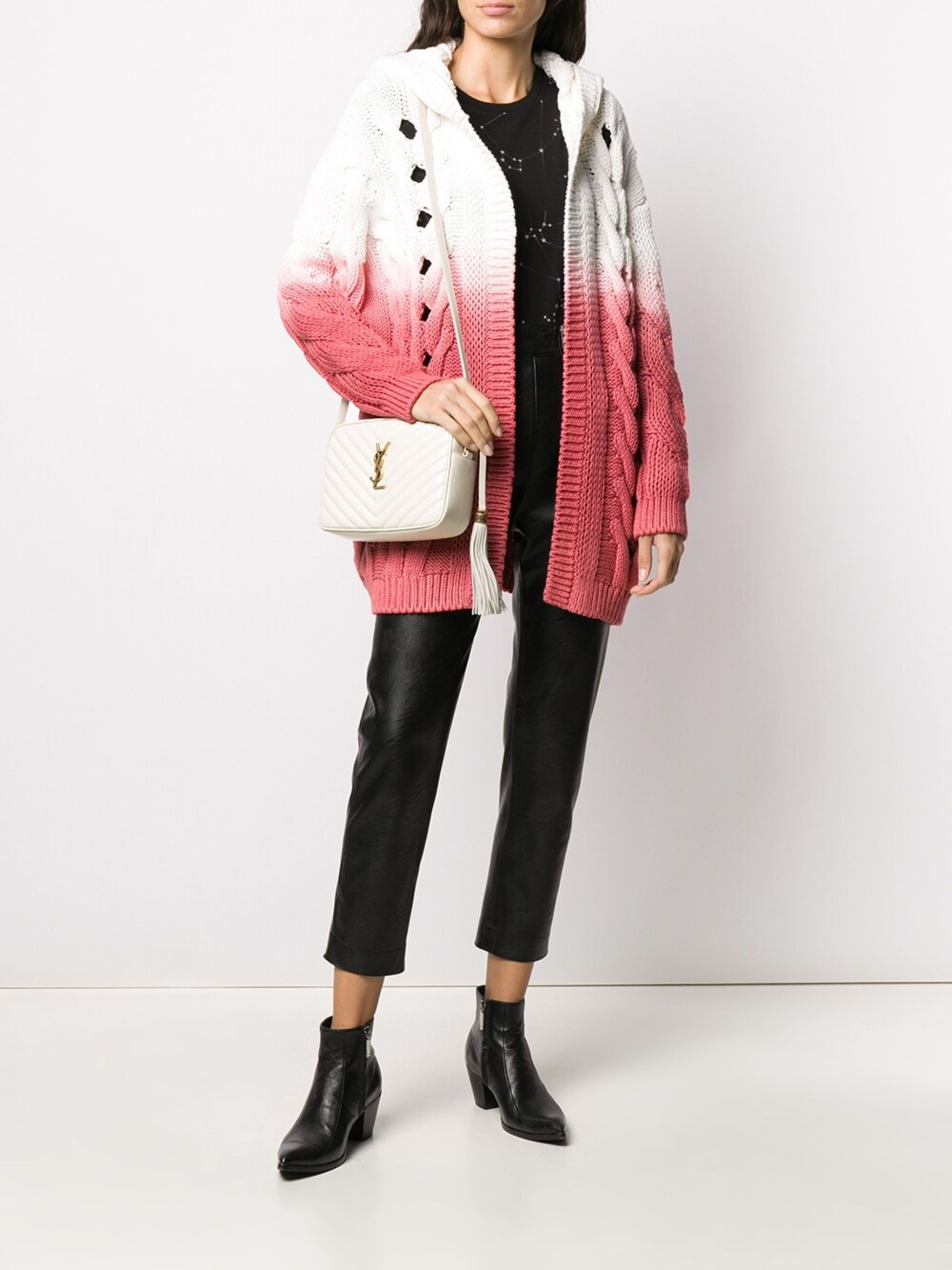 Saint Laurent Paris o1s1wg111124 Size: OS / Lou in Ouilted Leather Bag in White Size ONE SIZE - 6 Thumbnail