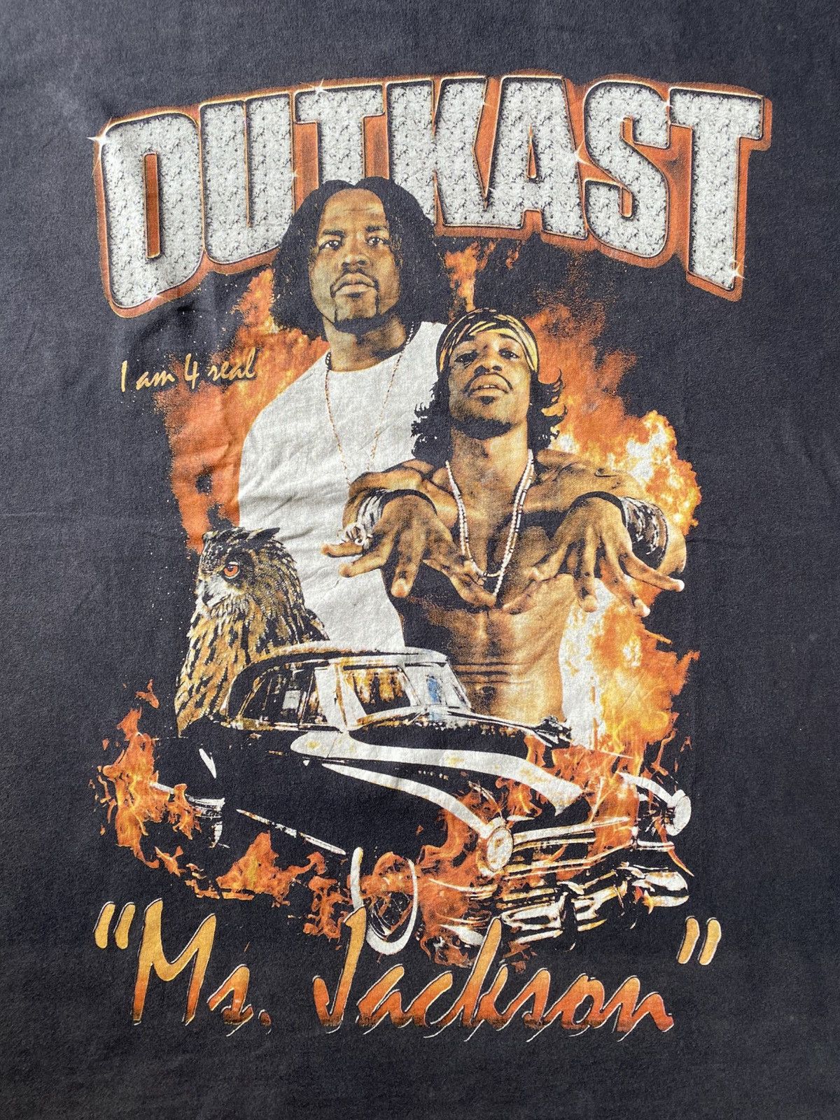 Rap Tees Outkast Andree 3000 Washed Rap tee Size US L / EU 52-54 / 3 - 2 Thumbnail