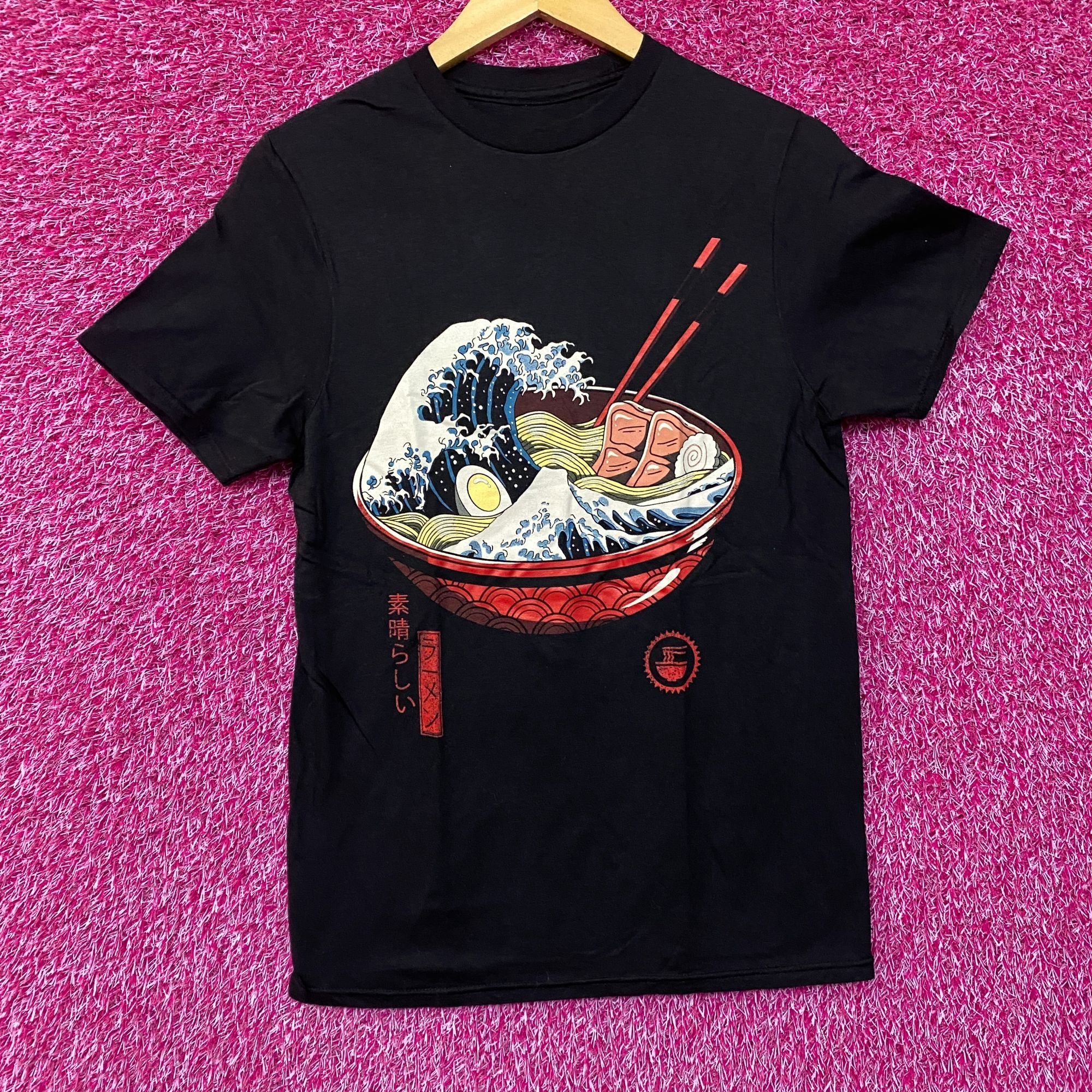 Threadless Threadless The Great Ramen Monster Wave of Kanagawa T-Shirt Size US S / EU 44-46 / 1 - 1 Thumbnail