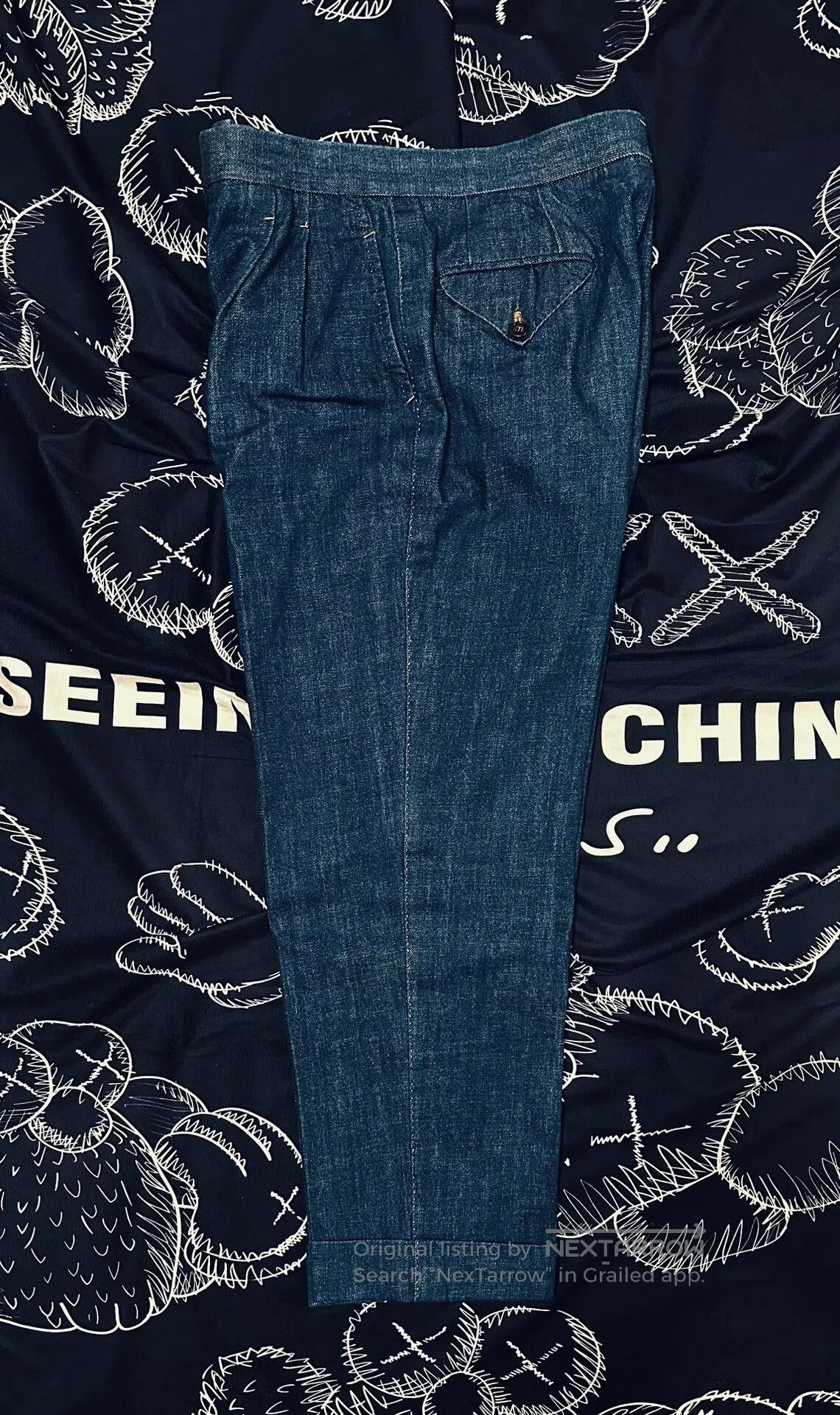 Japanese Brand Custom Handmade High-Waist Denim Pants. Size US 34 / EU 50 - 1 Thumbnail
