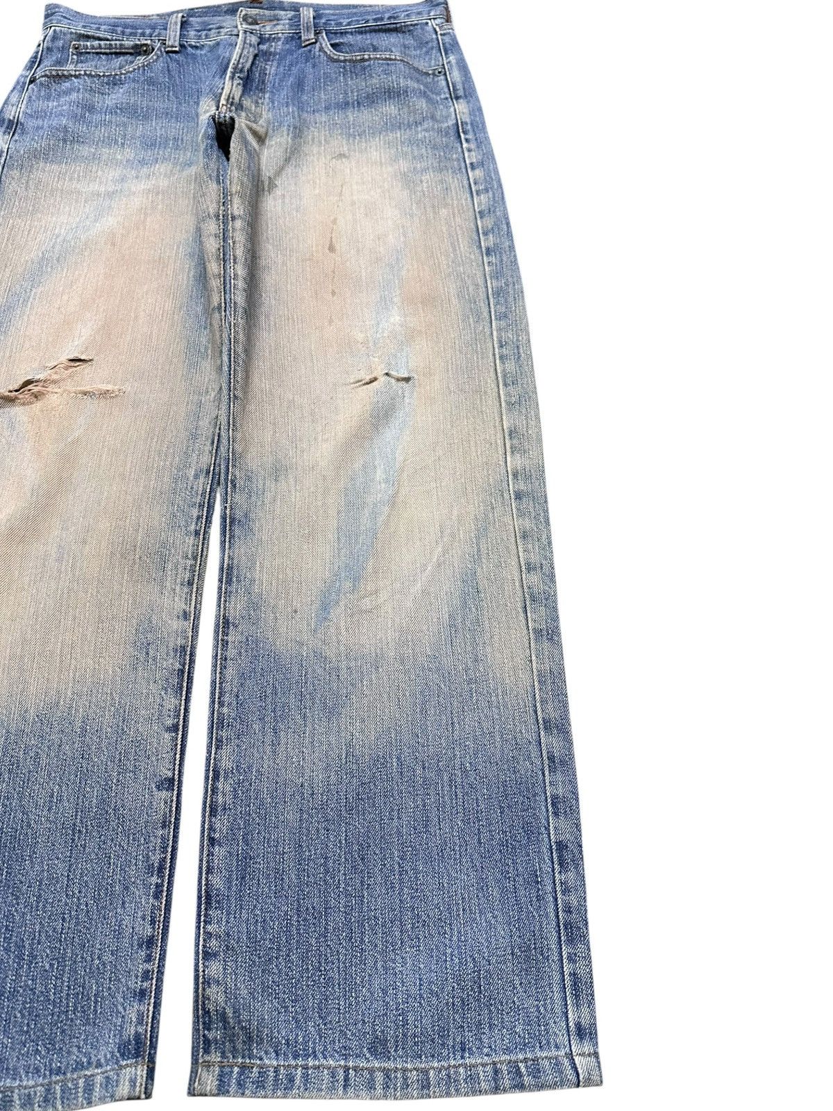 Japanese Brand Vintage Roadace Bobson Baggy Mudwash Distressed Denim Size US 32 / EU 48 - 4 Thumbnail