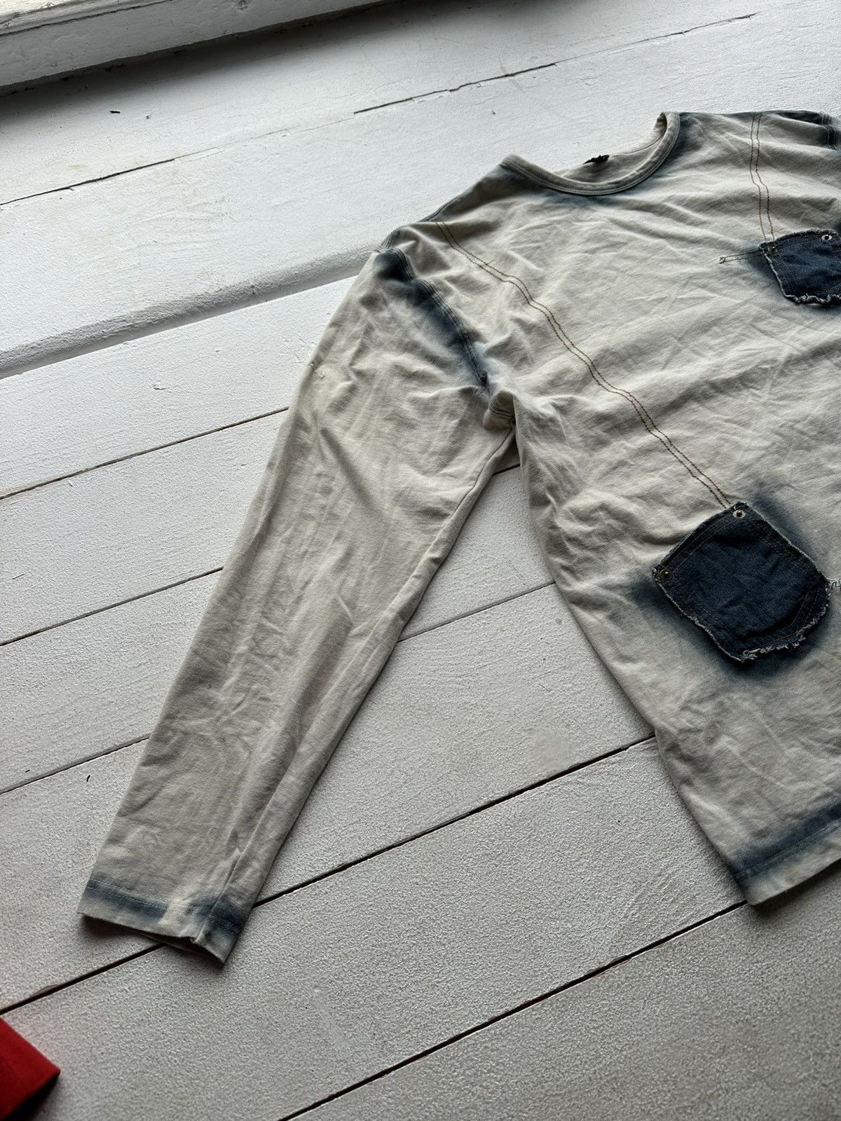 Vintage AVANT GARDE 🚨 WASHED POCKET Y2K LONGSLEEVE IFSIXWASNINE Size US M / EU 48-50 / 2 - 4 Thumbnail