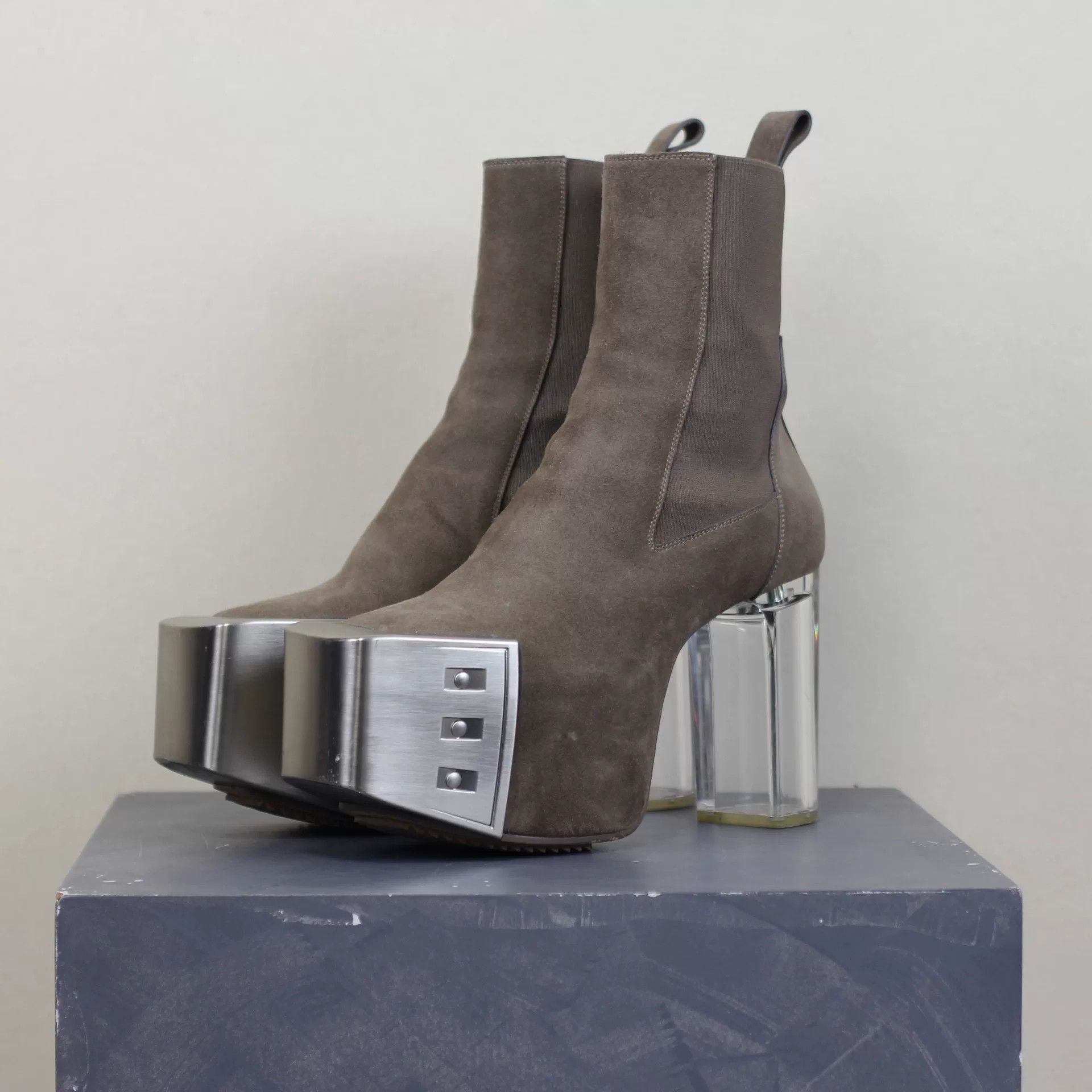 Rare Rick Owens Suede Chelsea Boots