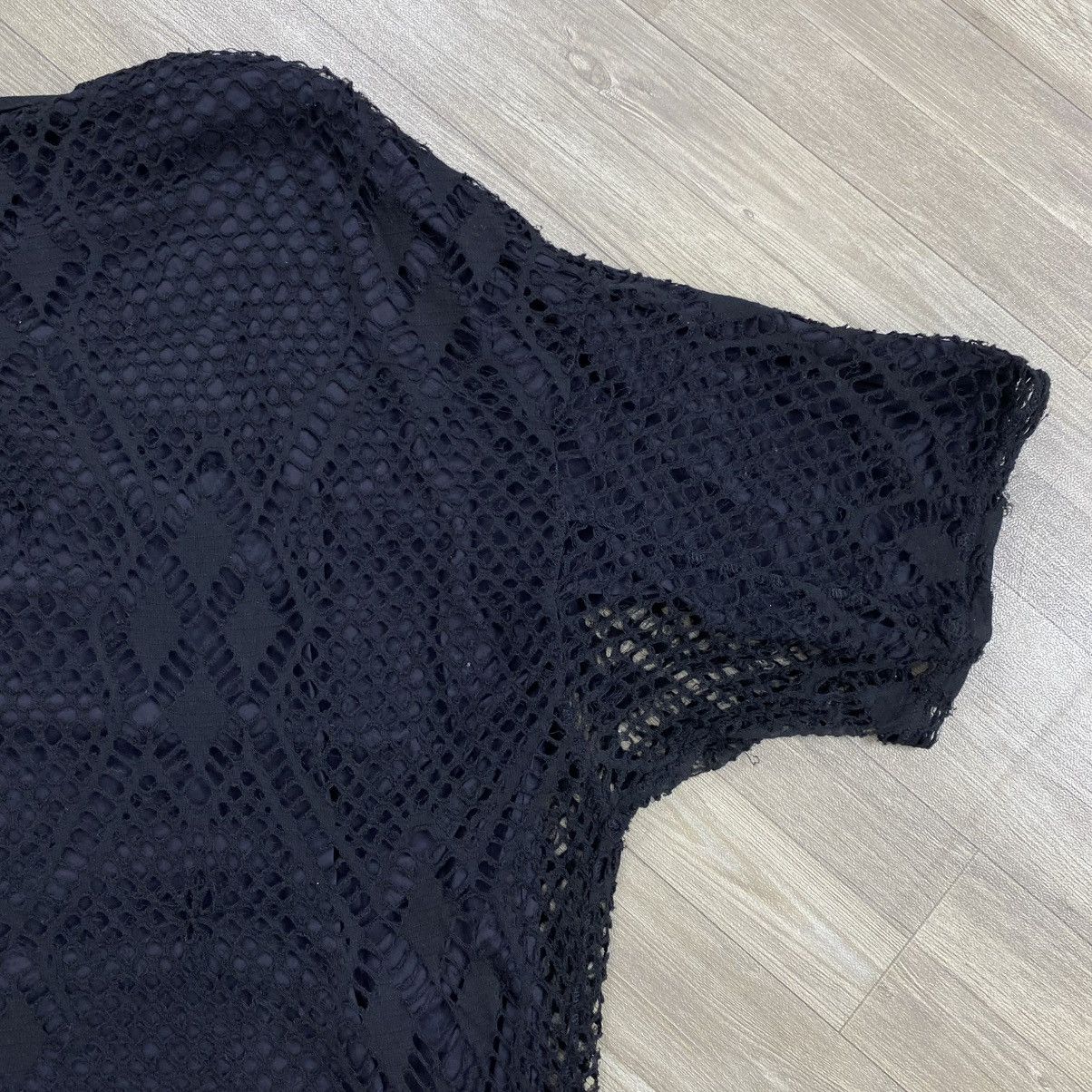 Yohji Yamamoto 2000s Y’s by Yohji Yamamoto Japan Knit Mesh Overlay T-Shirt Size US M / EU 48-50 / 2 - 12 Thumbnail