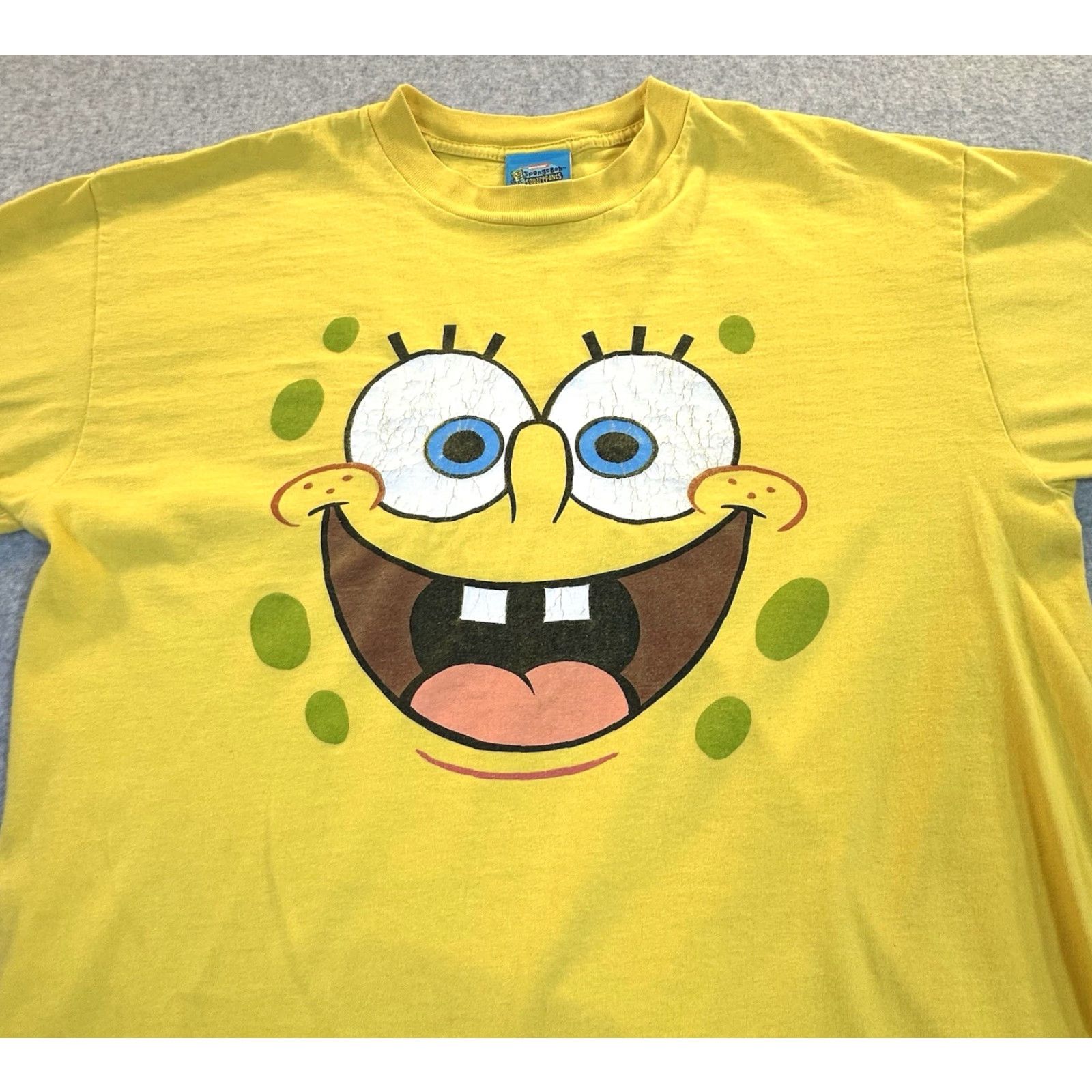 Vintage VINTAGE Spongebob Y2K Tee Yellow Graphic Two Sided I'm Ready Men's L Shirt Size US L / EU 52-54 / 3 - 3 Thumbnail