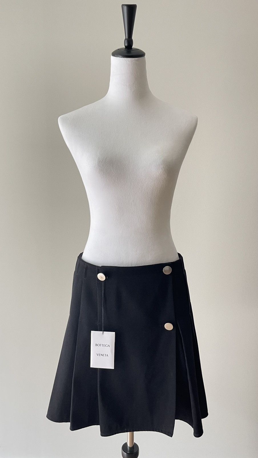 Bottega Veneta Bottega Veneta Wool Gabardine Skirt in Black size 42 Size 42" / US 20 - 8 Thumbnail