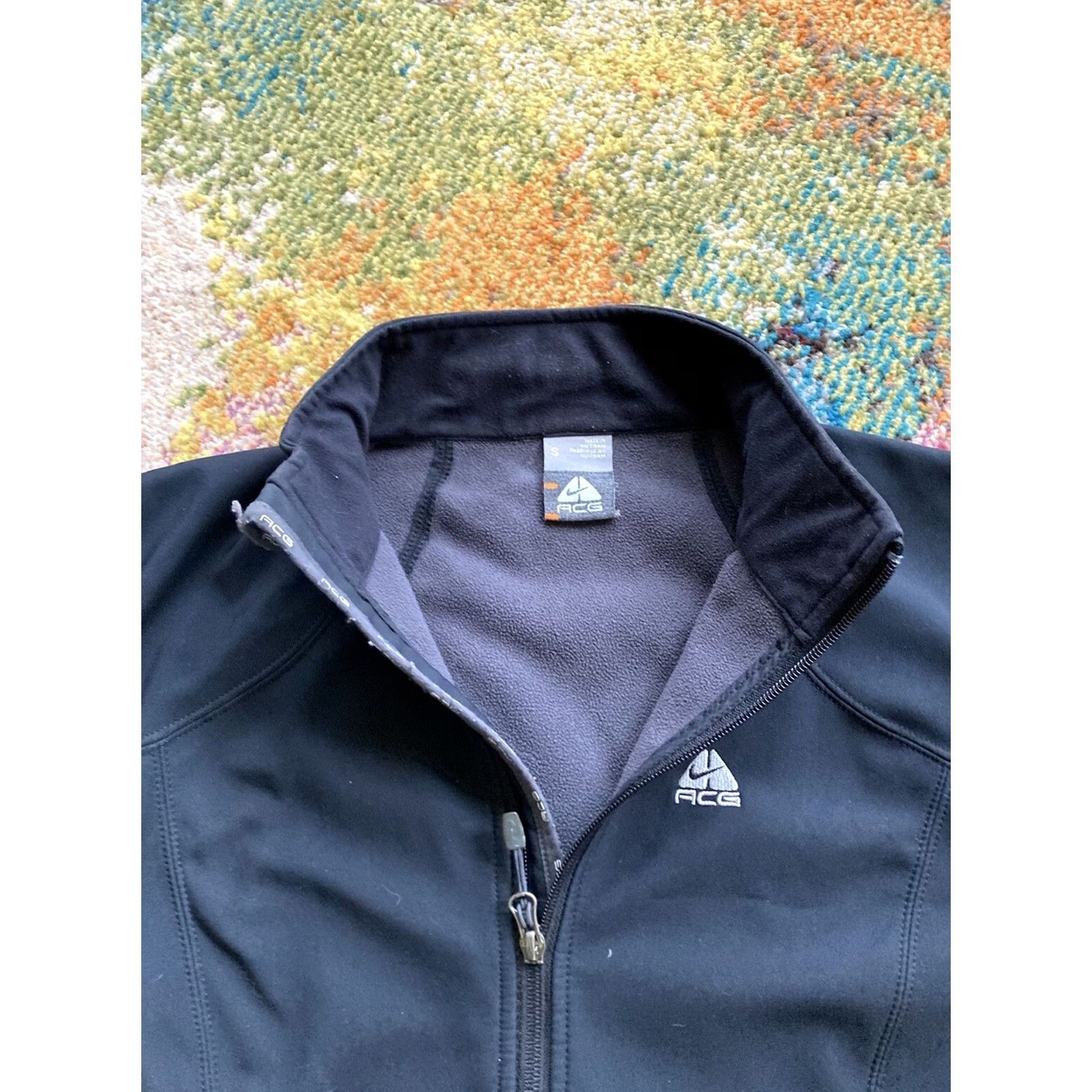 Nike VINTAGE Nike ACG Soft Shell Jacket Mens S Black Full Zip Windbreaker Size US S / EU 44-46 / 1 - 4 Thumbnail