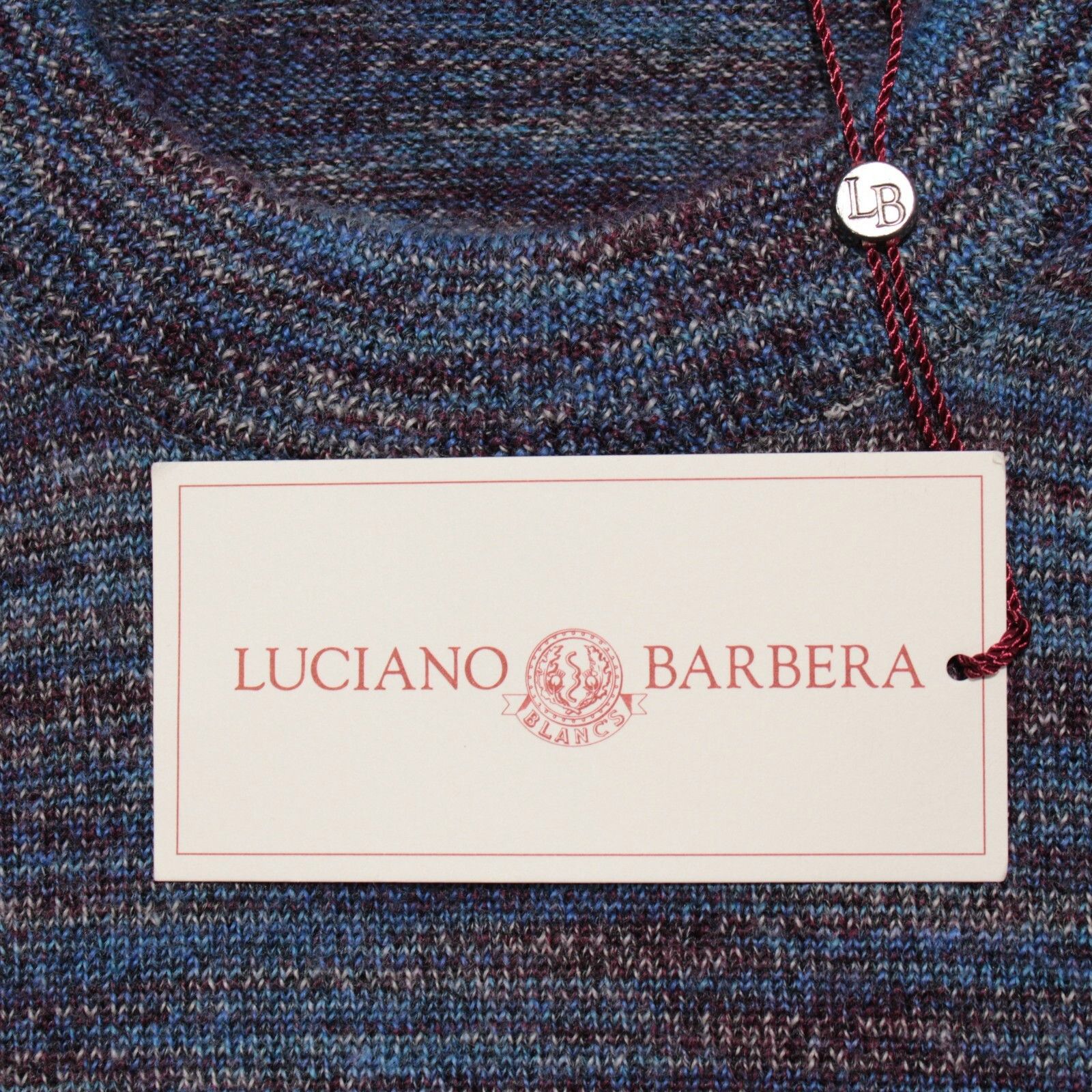 Luciano Barbera Luciano Barbera Sweater Size US M in Blue Size US M / EU 48-50 / 2 - 2 Thumbnail