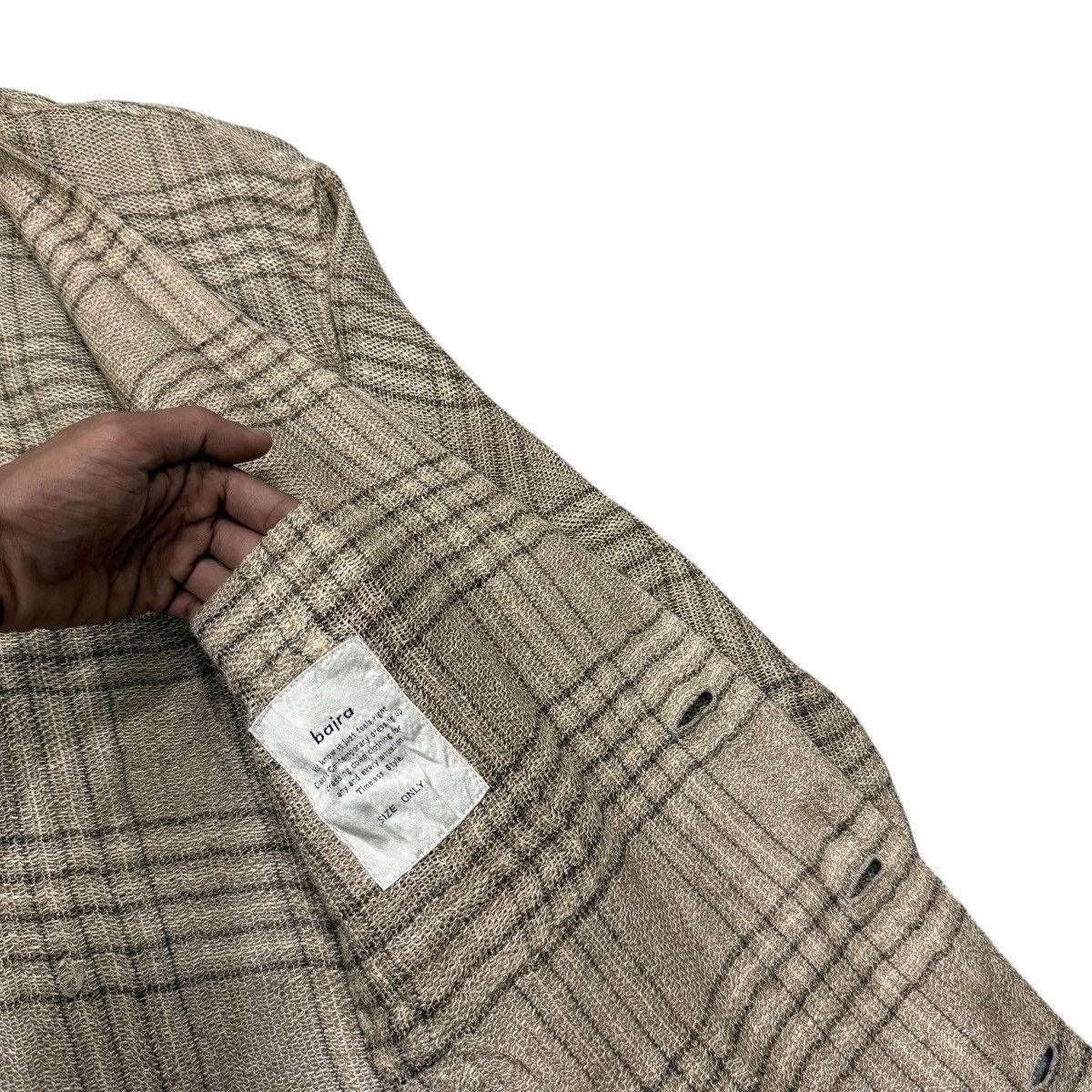 Bajra Vintage Bajra Checkered Cardigan Oversize Style Jacket Size US XL / EU 56 / 4 - 18 Thumbnail