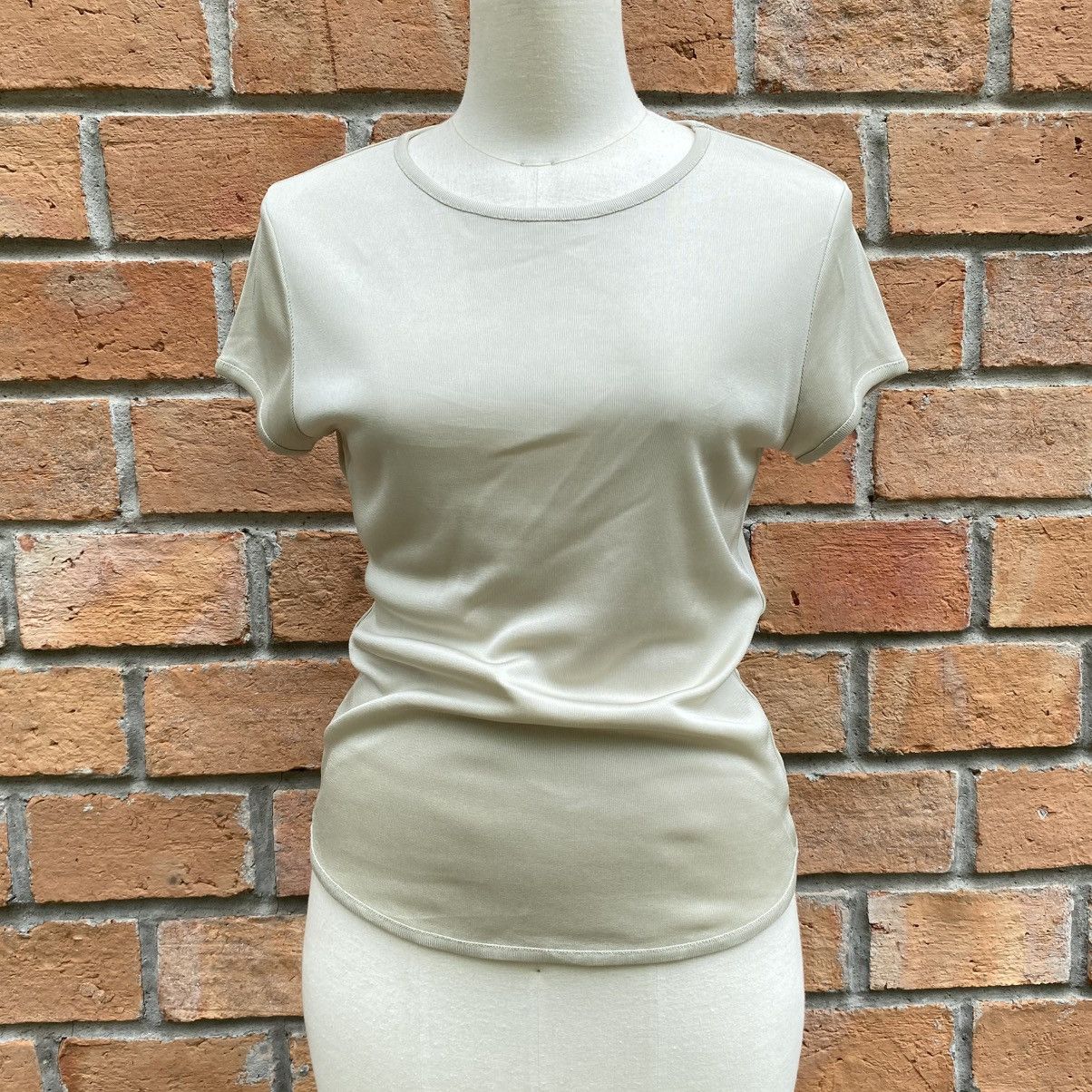 Yoshiyuki Konishi YOSHIYUKI KONISHI Soft Stretchy Fitted Tee – Beige Size M / US 6-8 / IT 42-44 - 12 Thumbnail