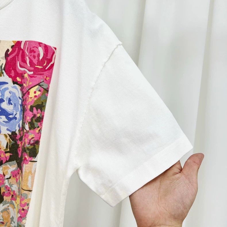 Louis Vuitton Louis Vuitton Louis Vuitton Floral Print Short Sleeve TShi Size M / US 6-8 / IT 42-44 - 4 Thumbnail