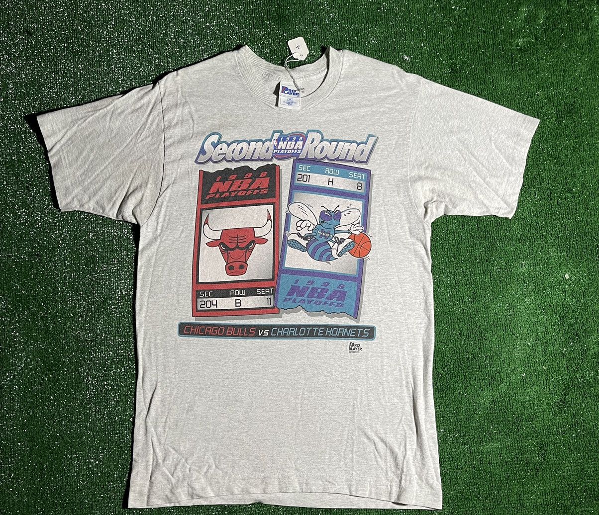 1998 NBA Playoffs Bulls/Hornets T-shirt