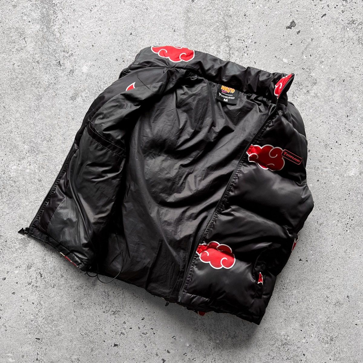 Hypland Akatsuki Akatsuki Puffer Coat Hypland Naruto Akatsuki Mens