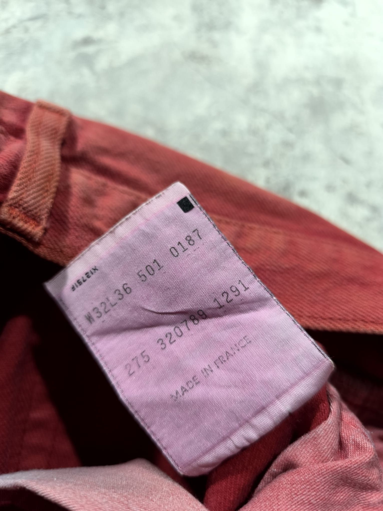 Levi's Vintage 1991 Made in france red 501 Size US 31 - 6 Thumbnail