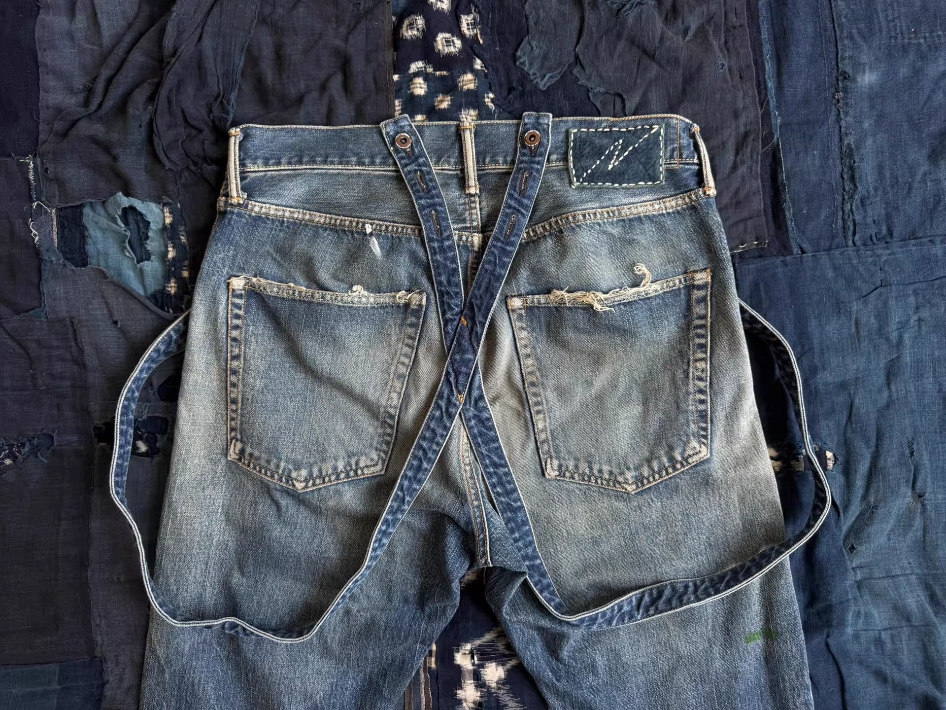 Visvim VISVIM 19AW TRAVAILLER BRACES DRY DENIM Size US 41 - 4 Thumbnail