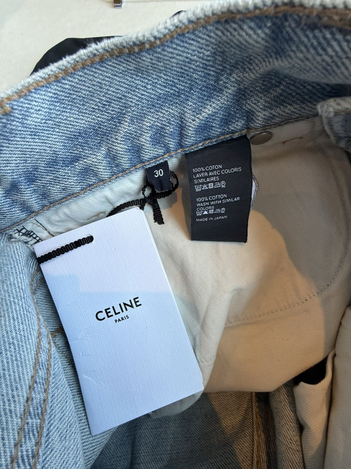 Celine $1.3k SS25 Celine knee rip Wesley jeans breezy point Hedi 30 Size US 30 / EU 46 - 23 Thumbnail