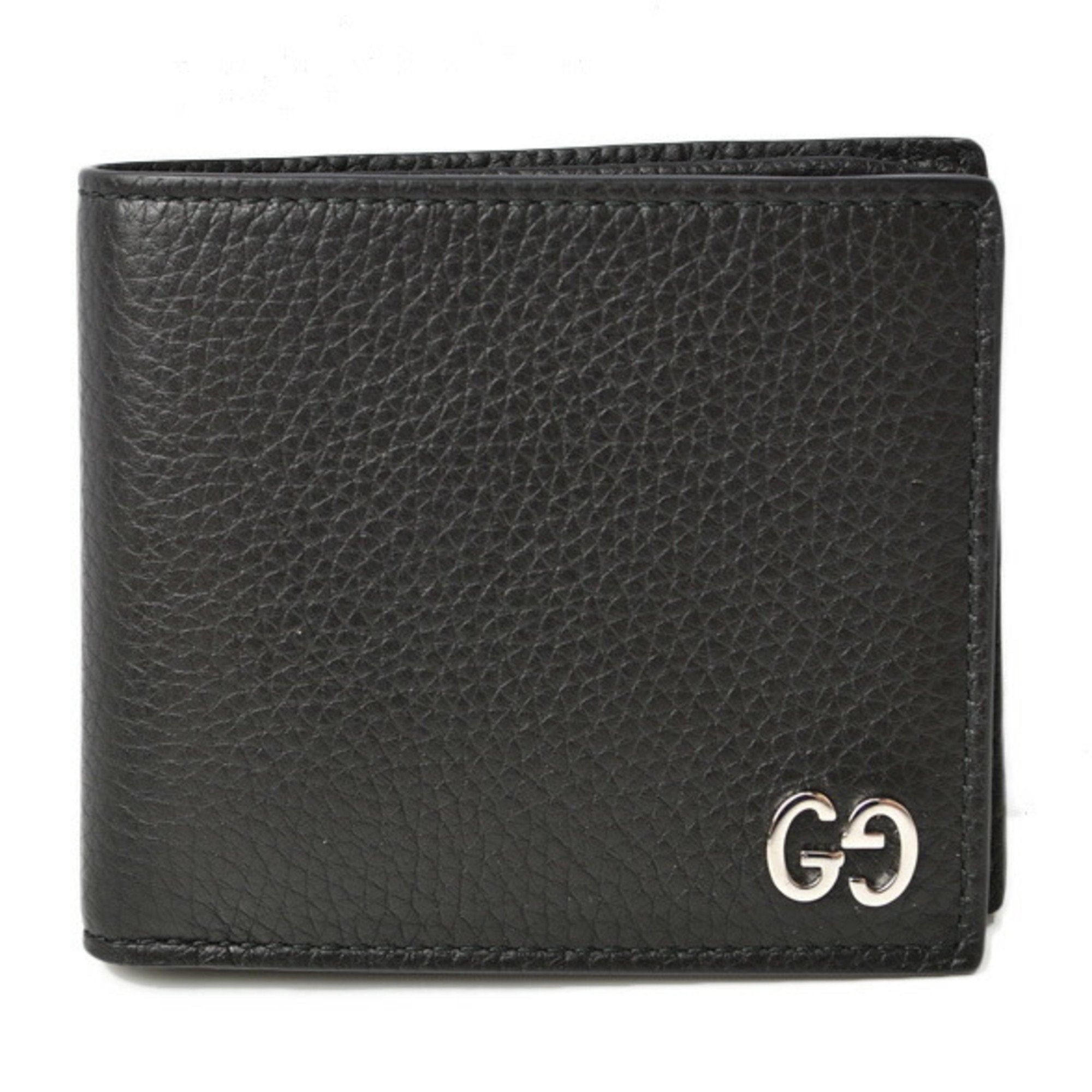 image of Gucci Wallet Billfold Folding 473916 Dorian Black Calf Leather, Women's