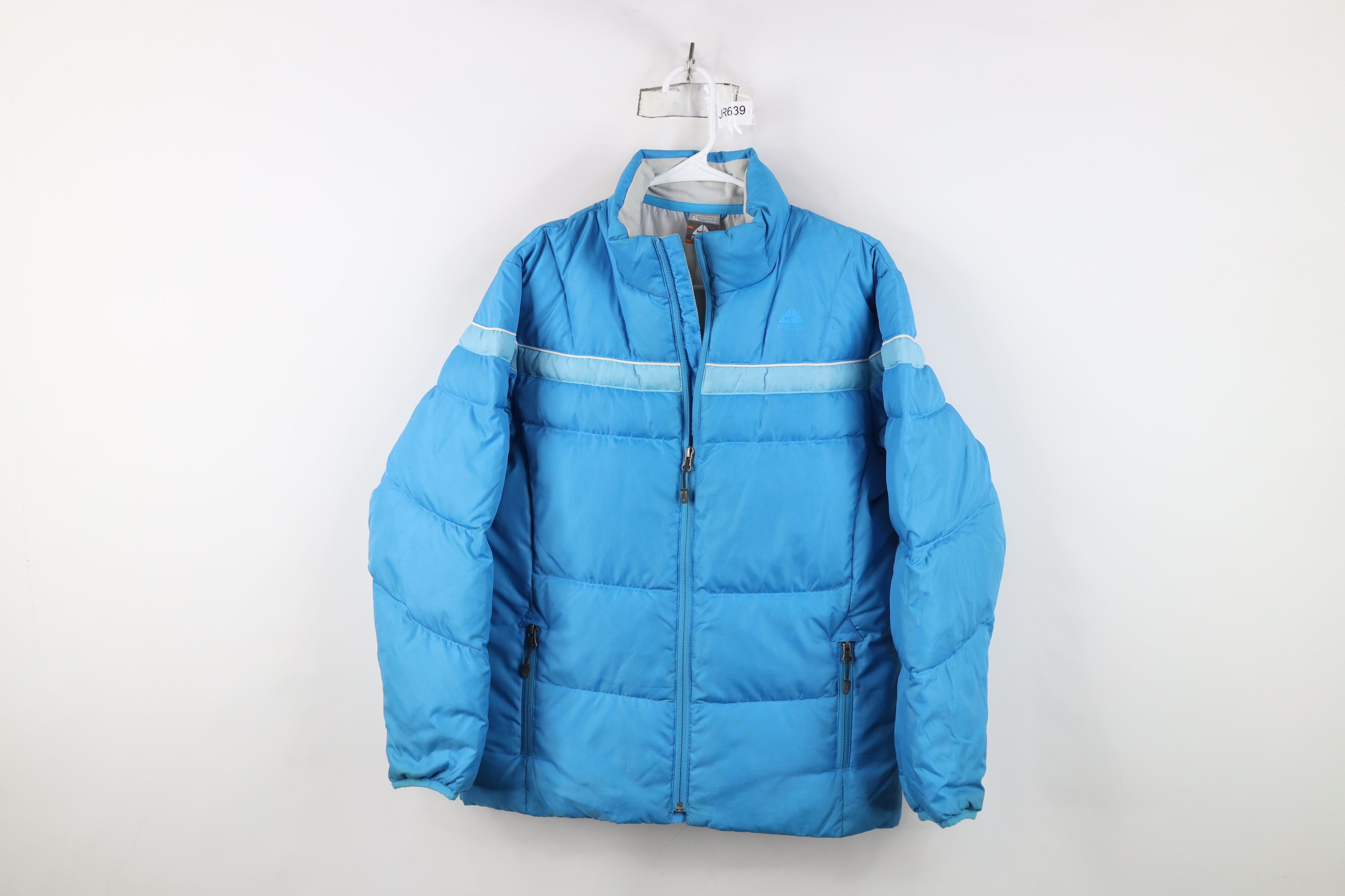 Nike Vintage Nike ACG Mini Swoosh Duck Down Puffer Jacket Blue Size XL / US 12-14 / IT 48-50 - 1 Thumbnail