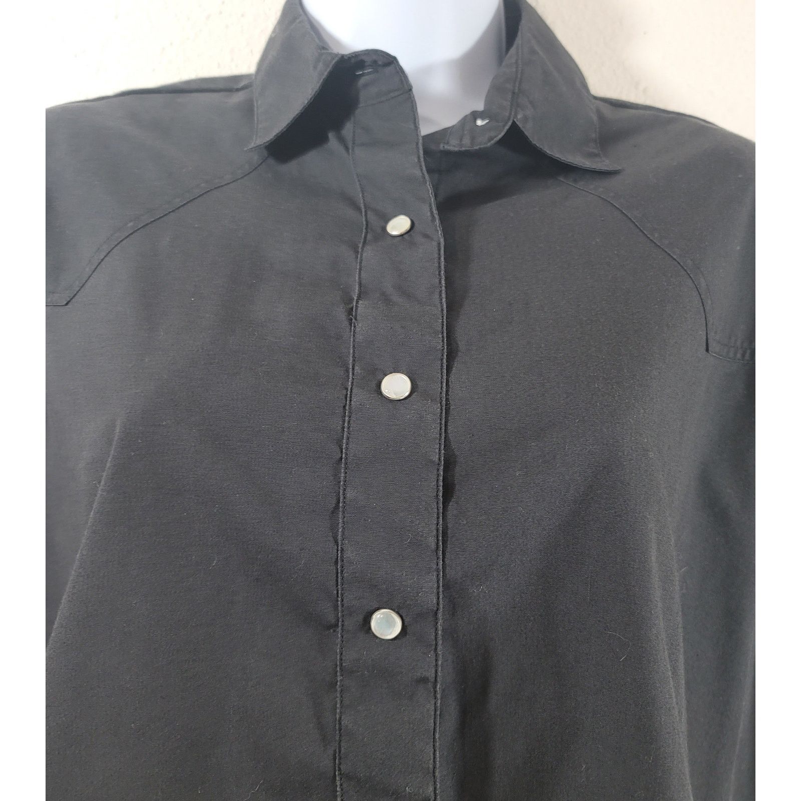 Other VTG Spurs N Lace Black Pearl Snap Closure Collard Medium Size M / US 6-8 / IT 42-44 - 5 Thumbnail
