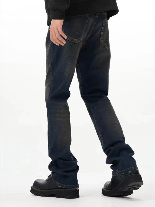 Japanese Brand × Jean American retro street loose straight distressed jeans Size US 32 / EU 48 - 4 Thumbnail