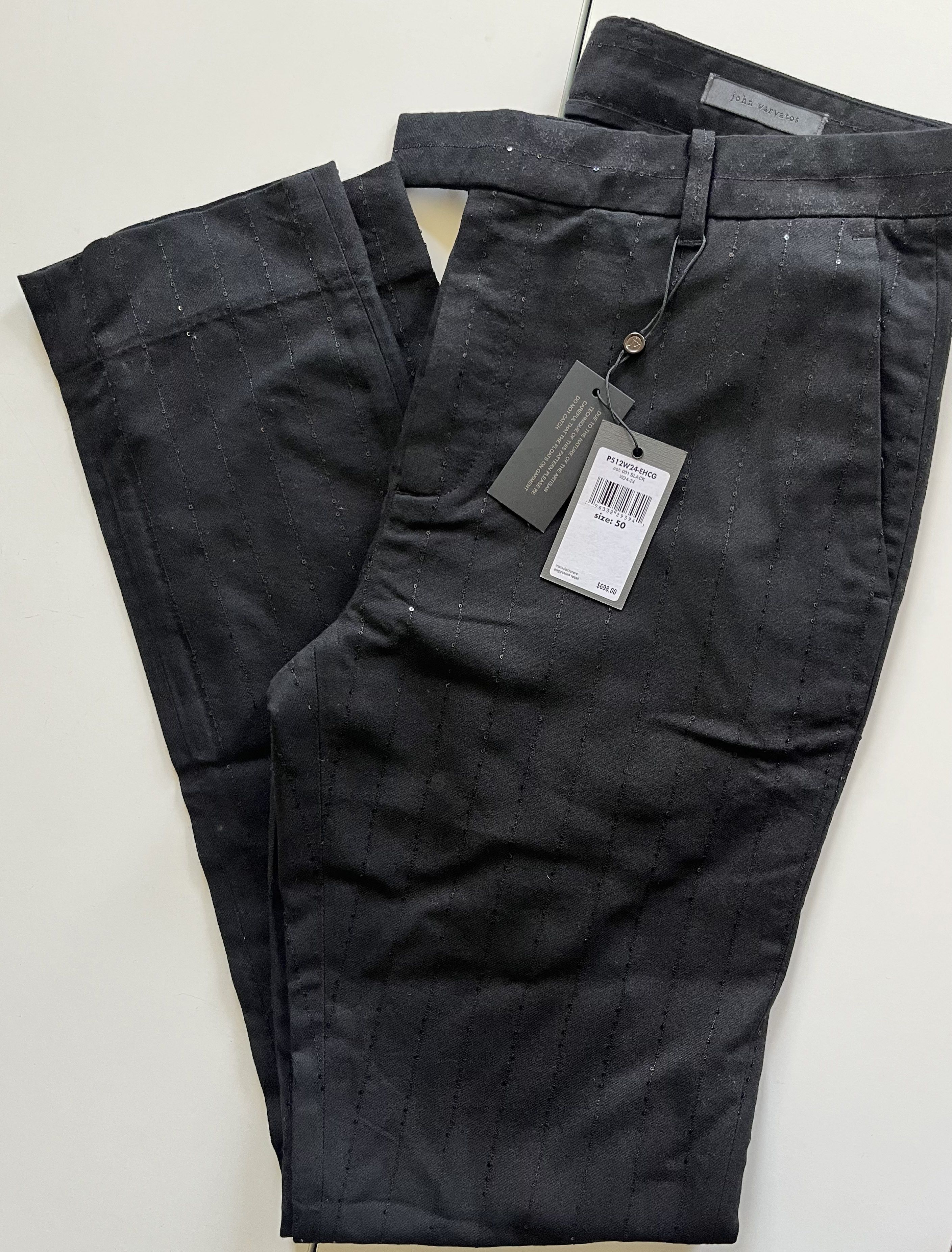 John Varvatos John Varvatos - Sequin pinstripe dress pants Size 50R - 1 Thumbnail