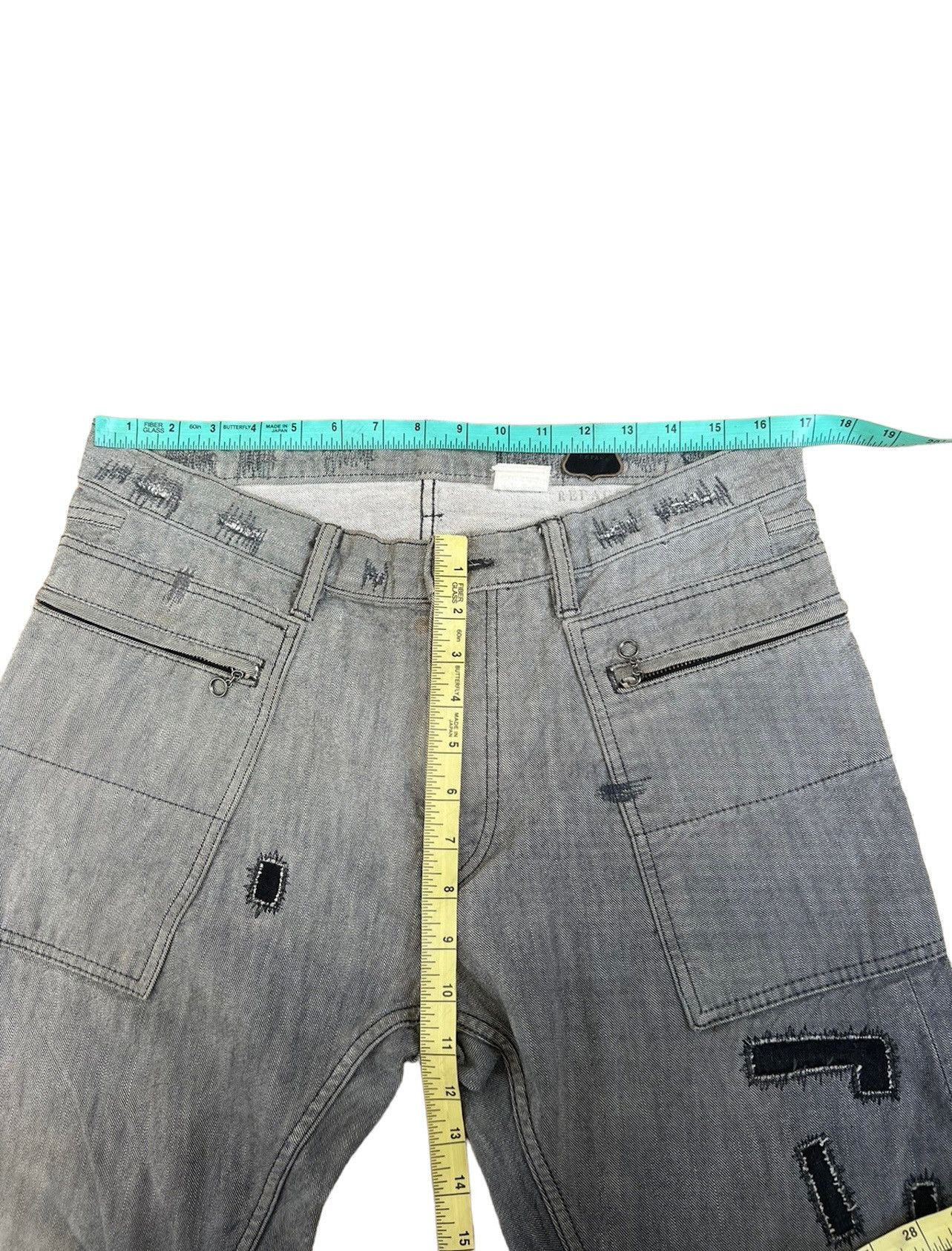 Vintage REPACA Made in Japan Two Tones Zigzag Patchwork Denim Size US 32 / EU 48 - 3 Thumbnail