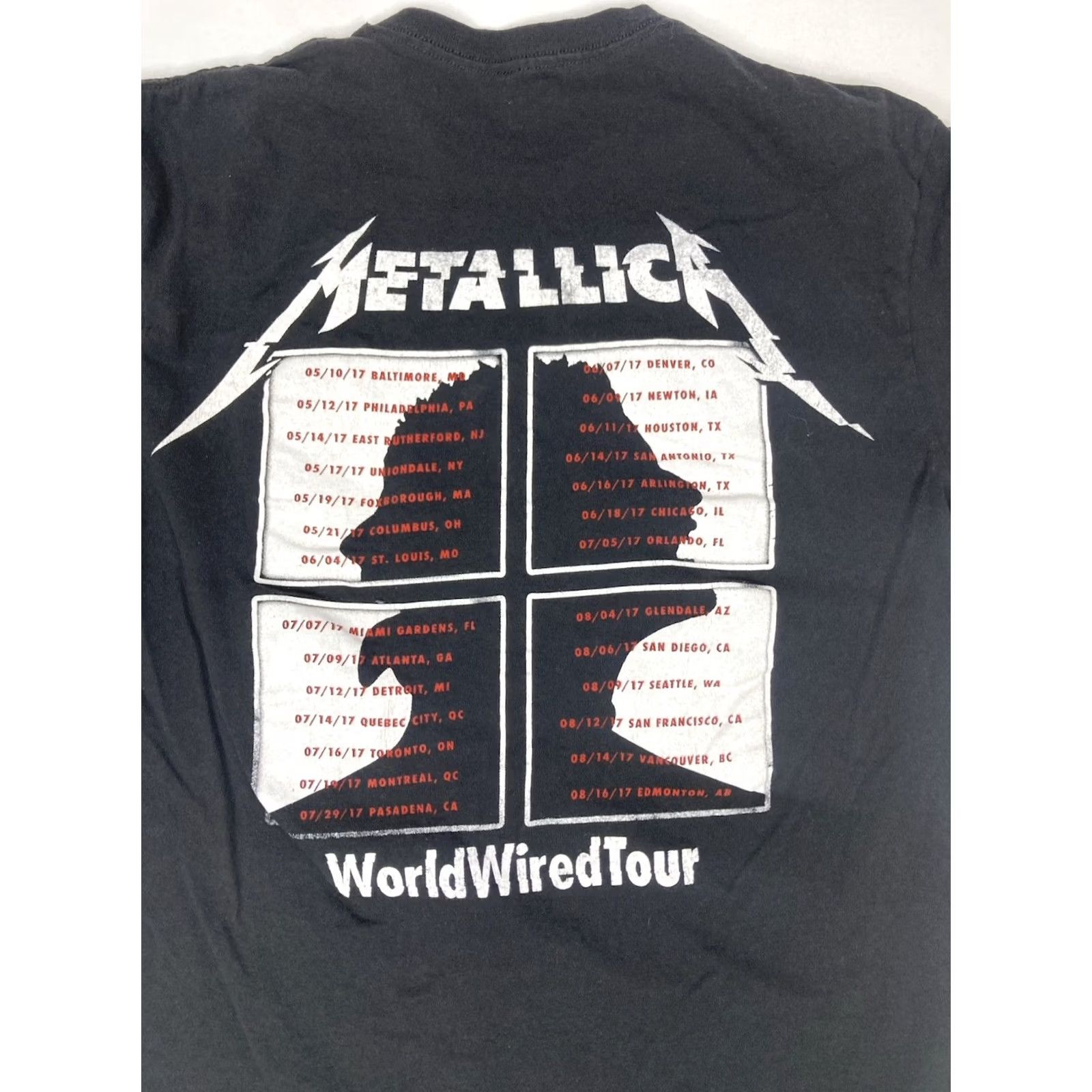 Vintage VINTAGE Metallica Worldwiredtour Graphic T-shirt Men Medium Black Music World Wired Tour Size US M / EU 48-50 / 2 - 4 Thumbnail