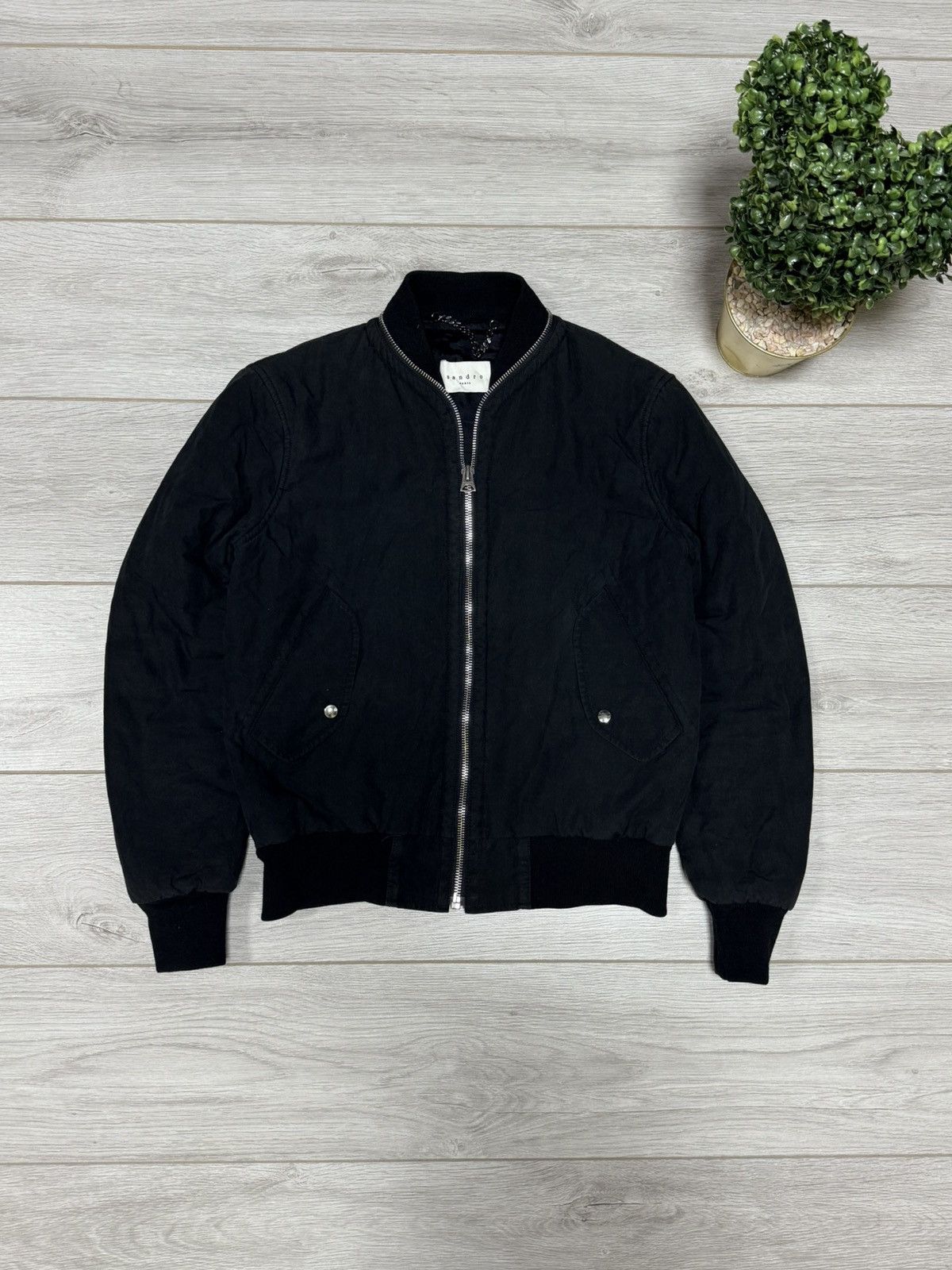Sandro Sandro full zip bomber Size US S / EU 44-46 / 1 - 1 Thumbnail