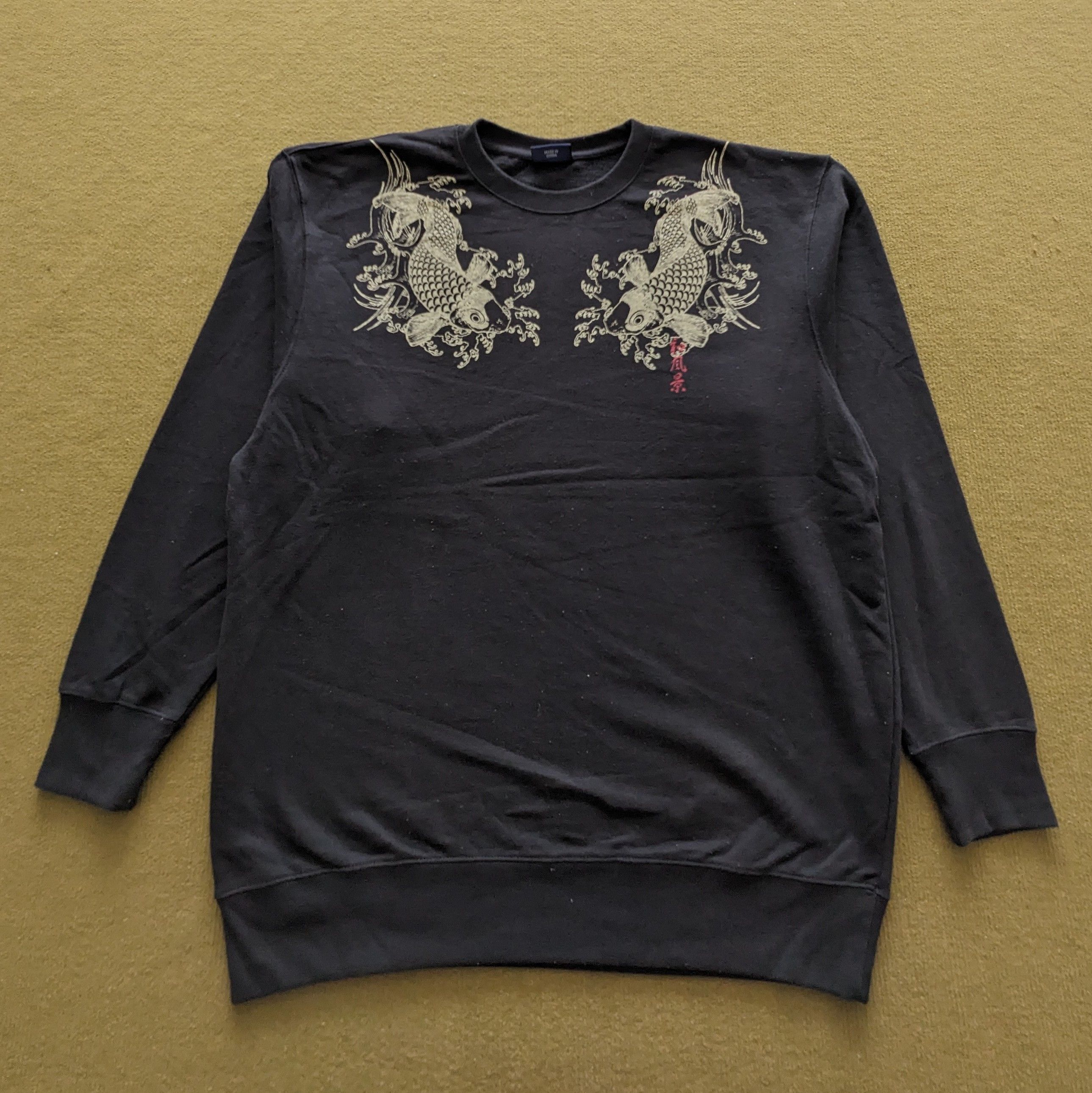 Other Vintage SUKAJAN Japanese Art Design Sweatshirt Size US L / EU 52-54 / 3 - 3 Thumbnail