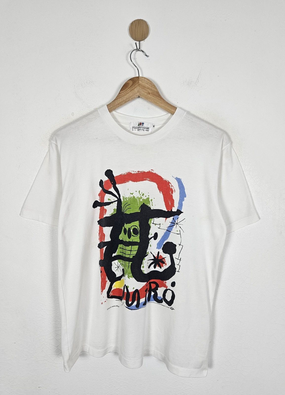 Vintage Vintage 90s Suc Joan Miro Art Printed Tee shirt Size US M / EU 48-50 / 2 - 1 Thumbnail