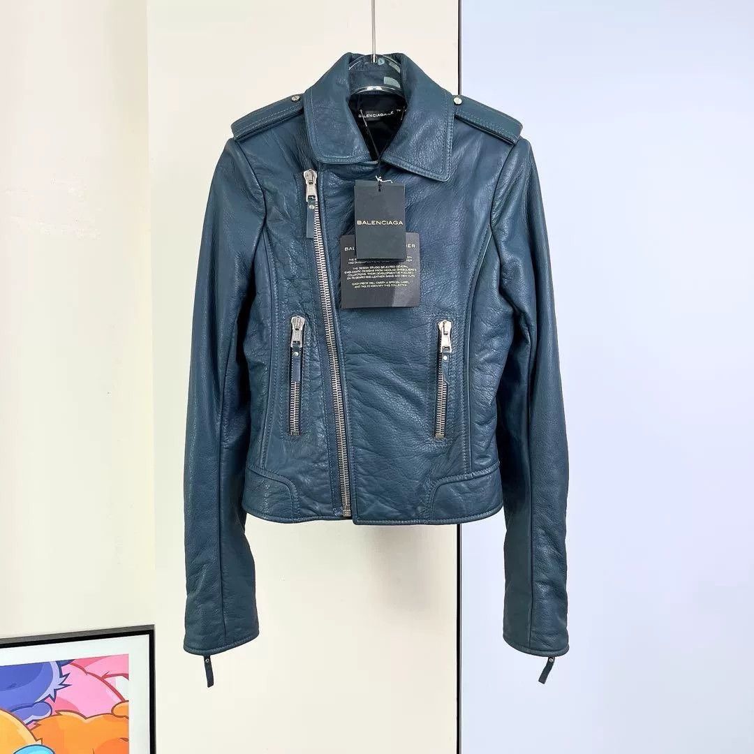 Balenciaga Balenciaga Lambskin Leather Jacket Size 38 Size S / US 4 / IT 40 - 1 Thumbnail