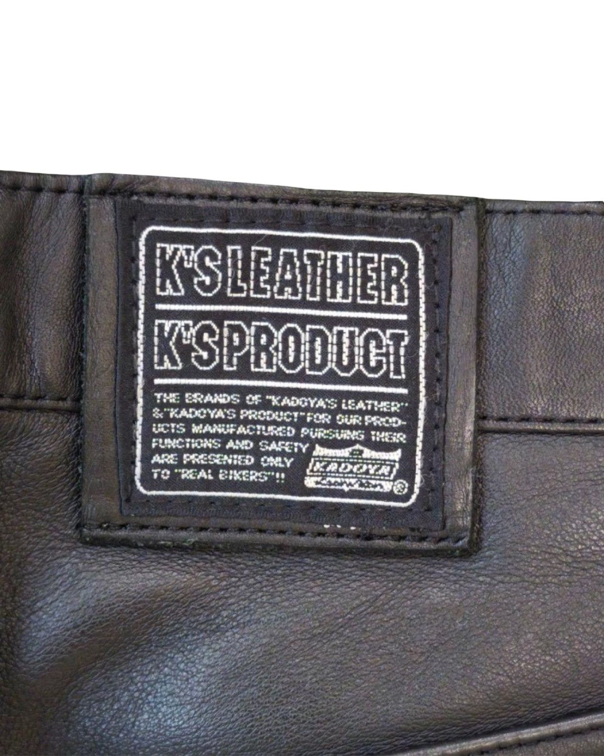 Kadoya Genuine Cow Hide Leather Biker Pants Size US 30 / EU 46 - 8 Thumbnail