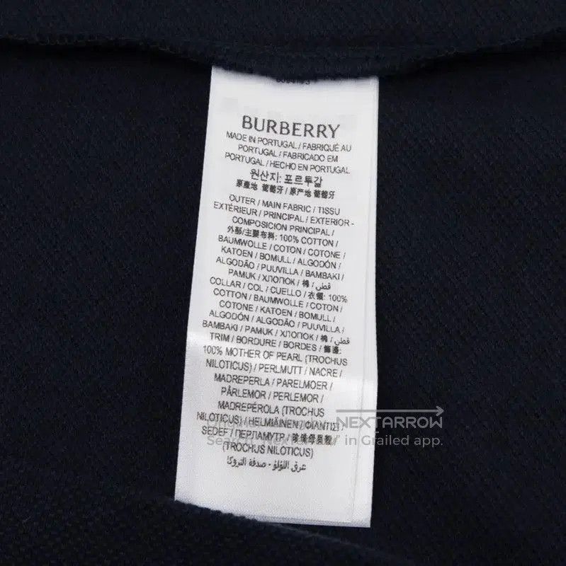Burberry Burberry Men's Navy Logo Short Sleeve Polo. Size US S / EU 44-46 / 1 - 8 Thumbnail