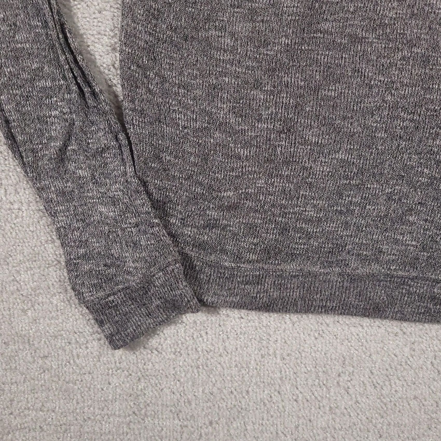 Pinko PINK Victoria's Secret Sweater Womens Small Long Sleeve Lightweight Pullover Gray Raglan Grip Logo Crew Neck Size S / US 4 / IT 40 - 4 Thumbnail