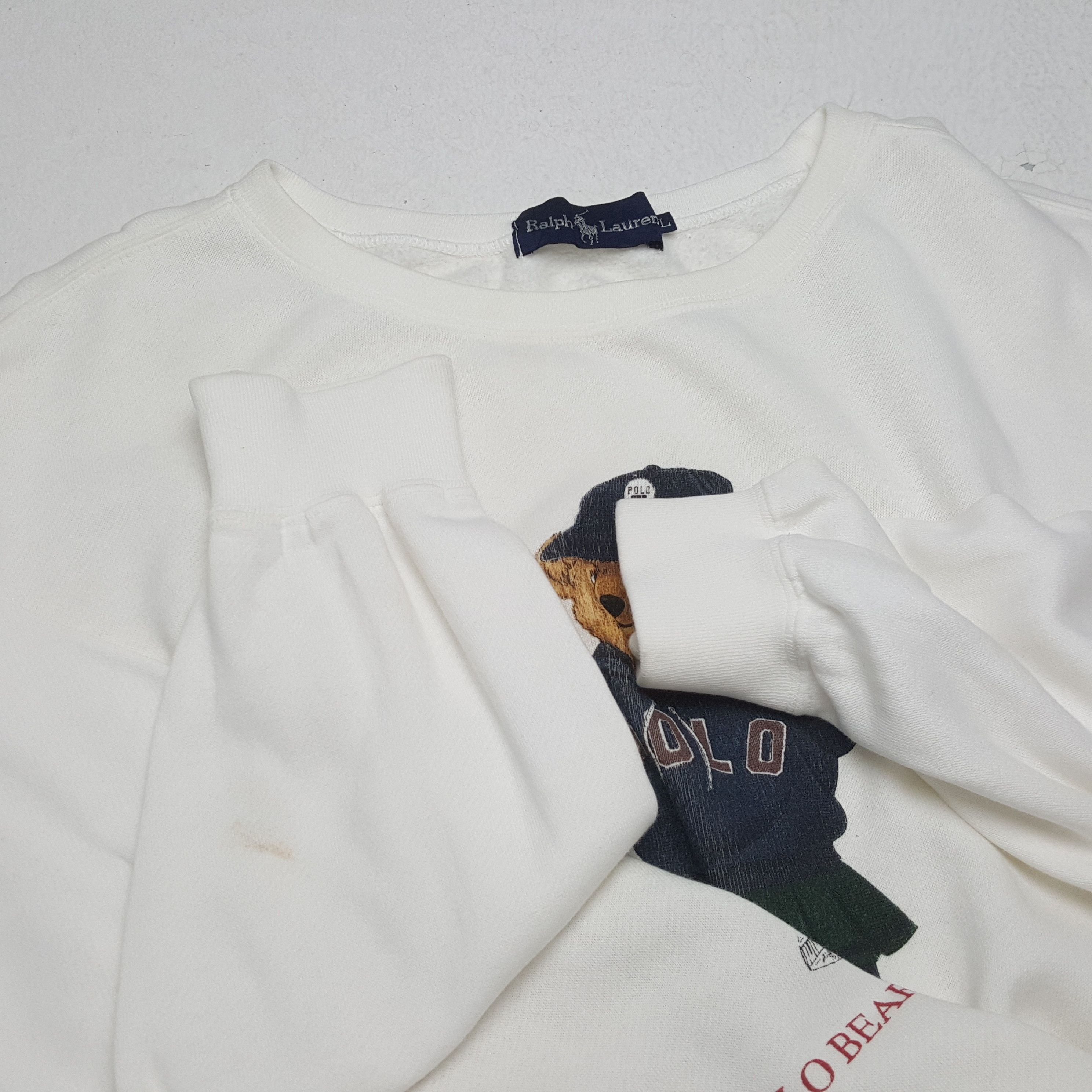 Polo Ralph Lauren × Vintage Vintage POLO BEAR by RALPH LAUREN Fashion Brand Sweatshirts Size US L / EU 52-54 / 3 - 8 Thumbnail