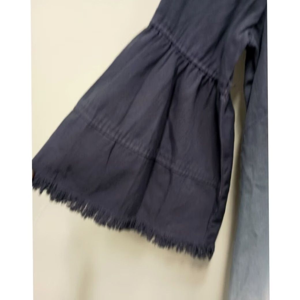 Vintage Violet Weekend BOHO Mini Dress Size Medium Blue Ombre Bell Sleeve Casual NWT Size M / US 6-8 / IT 42-44 - 2 Thumbnail