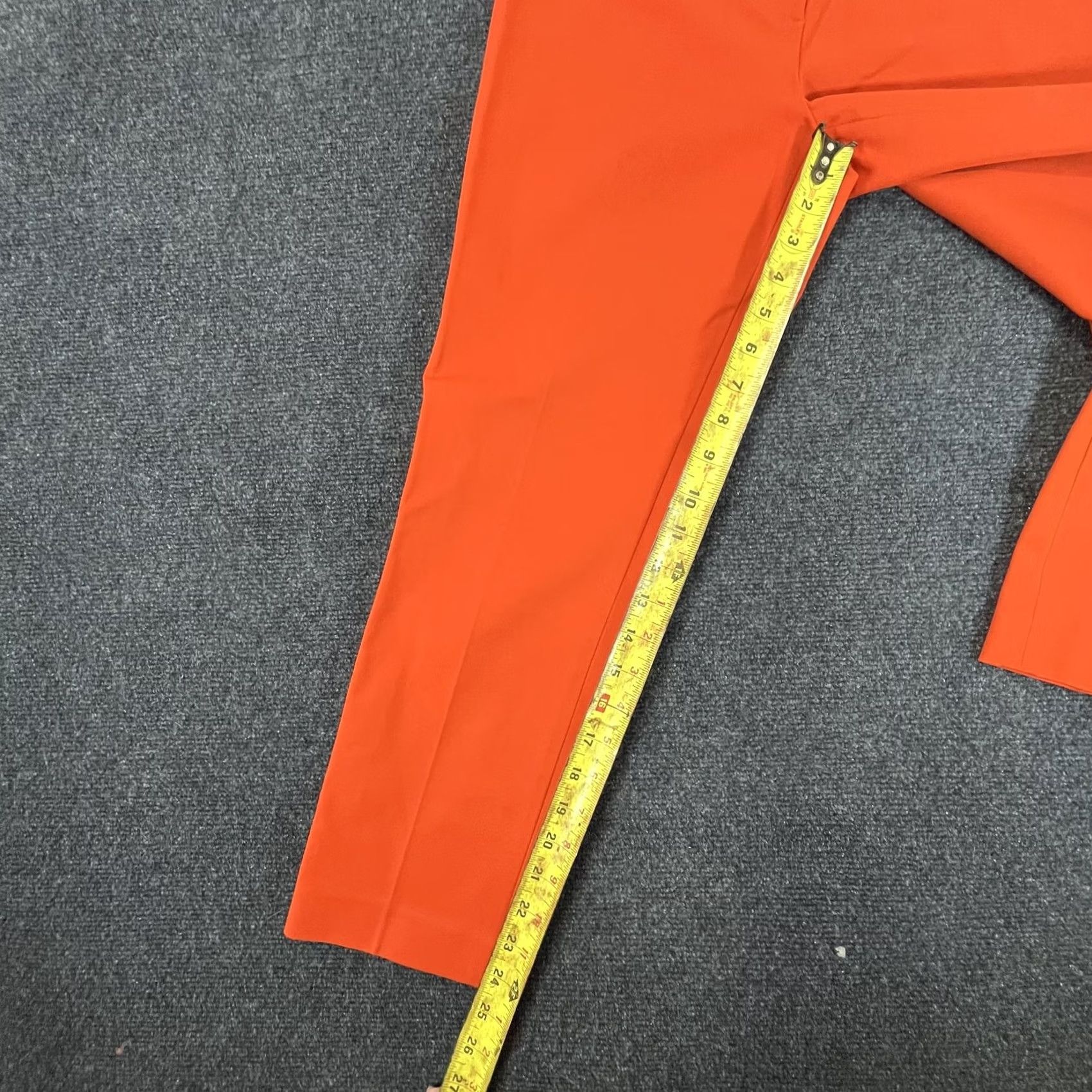 Theory Theory Womens Pants Orange 4 Slim Ankle Career Office Stretch Made in USA Size 27" / US 4 / IT 40 - 4 Thumbnail