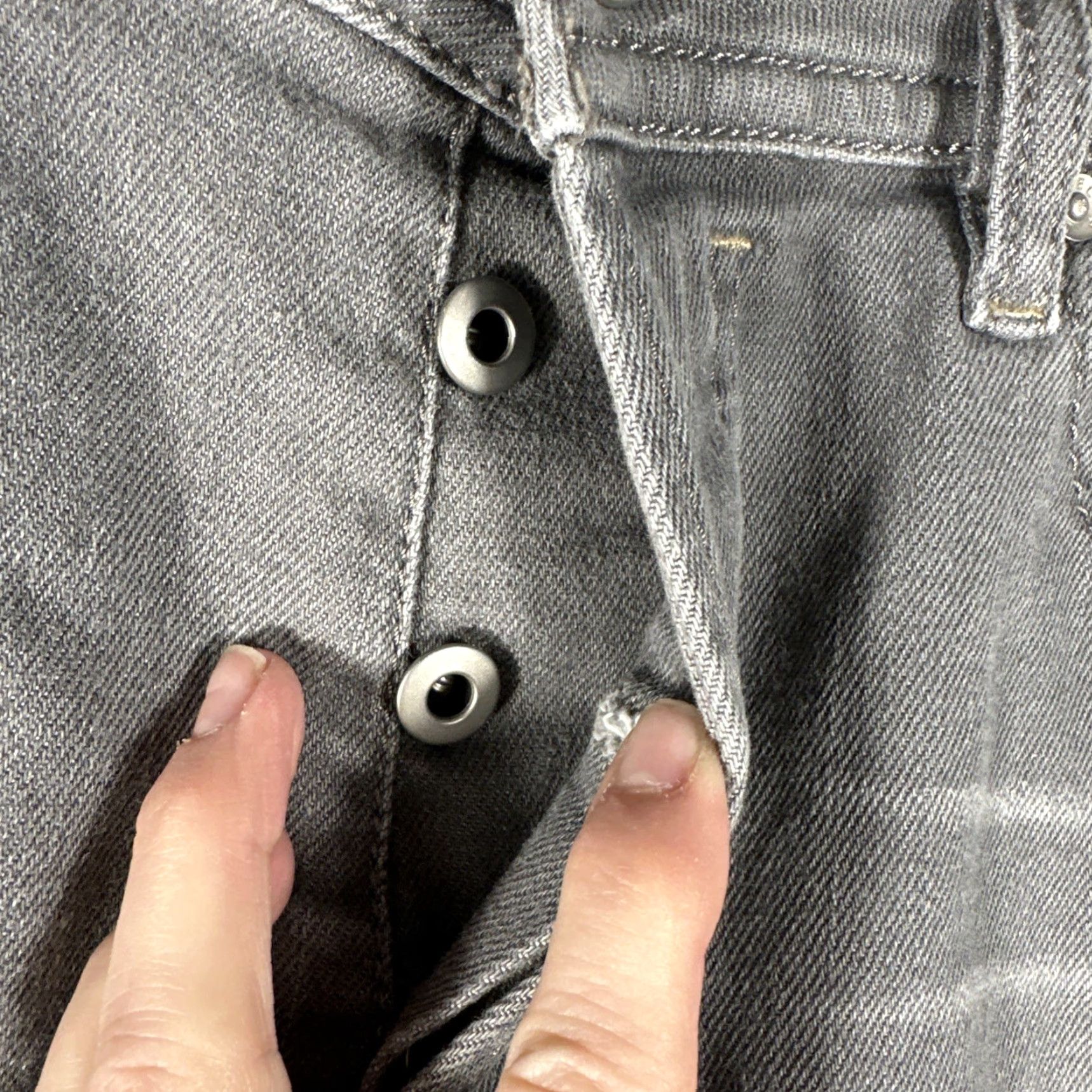 Diesel Diesel Buster 0853T Regular Slim Tapered Stretch Jeans Gray Cowhide Leather 36 Size US 36 / EU 52 - 4 Thumbnail