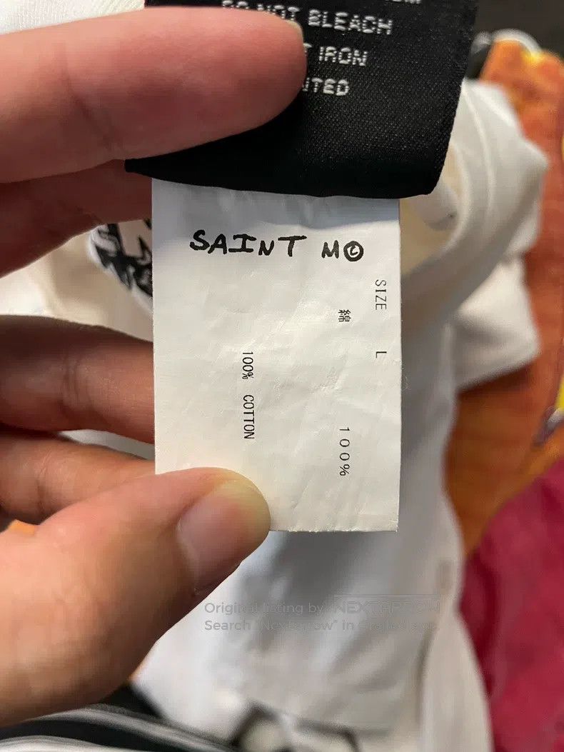 Saint Michael Saint Michael Saints washed old and destroyed short sleeve Size US L / EU 52-54 / 3 - 5 Thumbnail