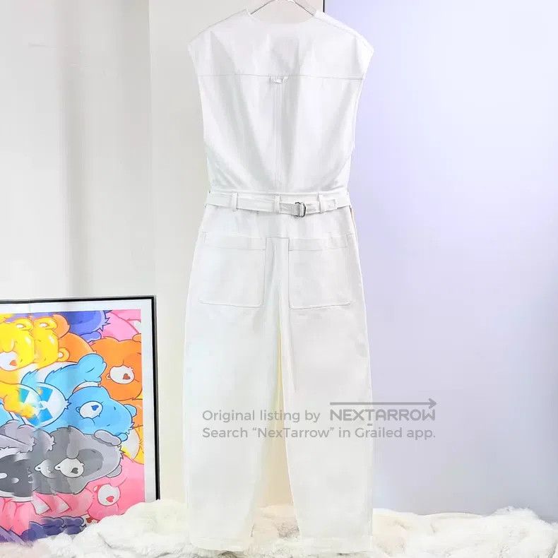 Hermes Hermes White Sleeveless Jumpsuit Size 25" / US 0 / IT 36 - 2 Thumbnail