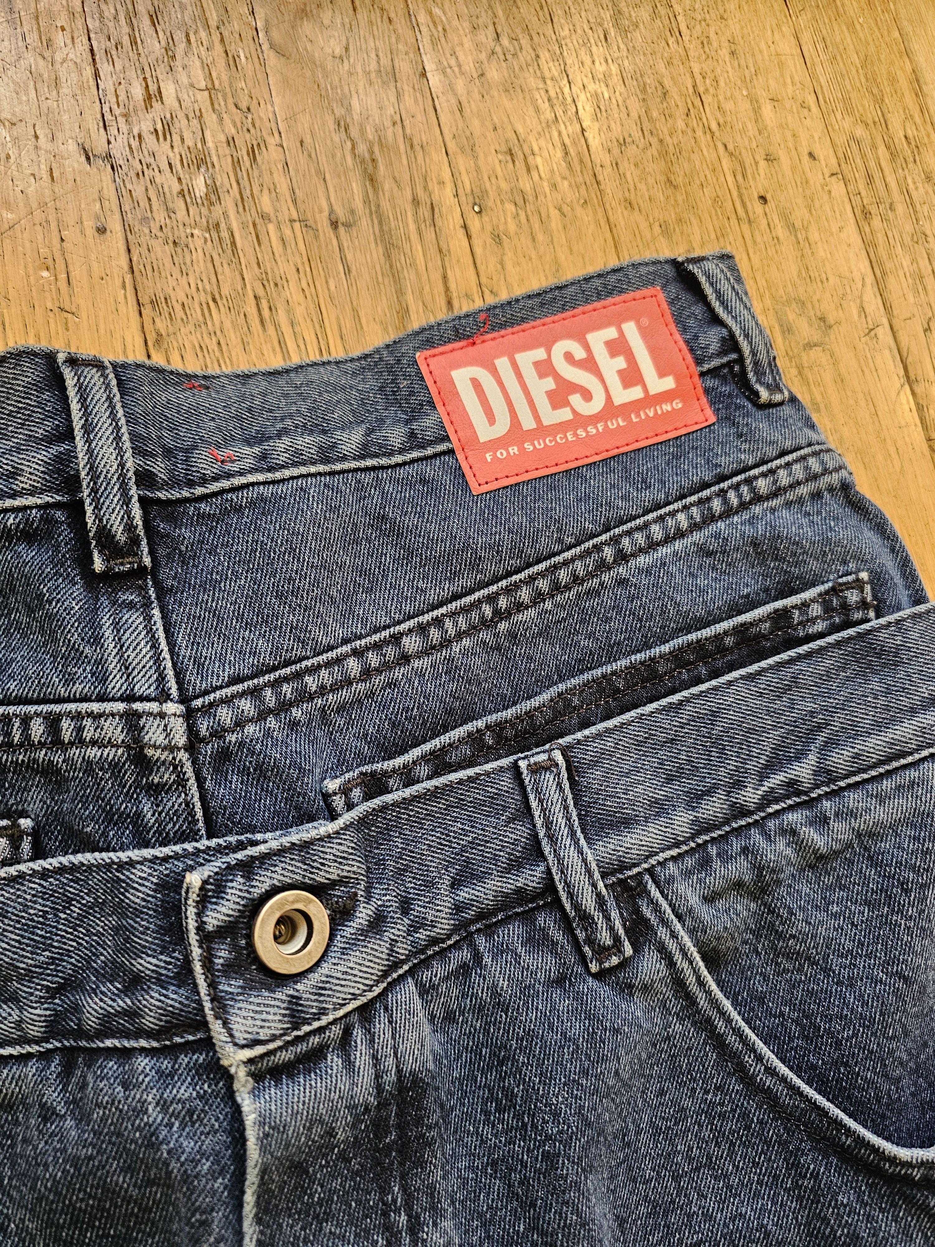 Diesel Shayne Oliver Double Waist Jeans Size US 32 / EU 48 - 8 Thumbnail