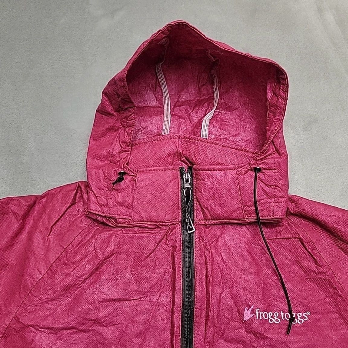Vintage Frogg Toggs Jacket Womens XL Pink Rain Coat Lightweight Breathable Packable Size L / US 10 / IT 46 - 2 Thumbnail