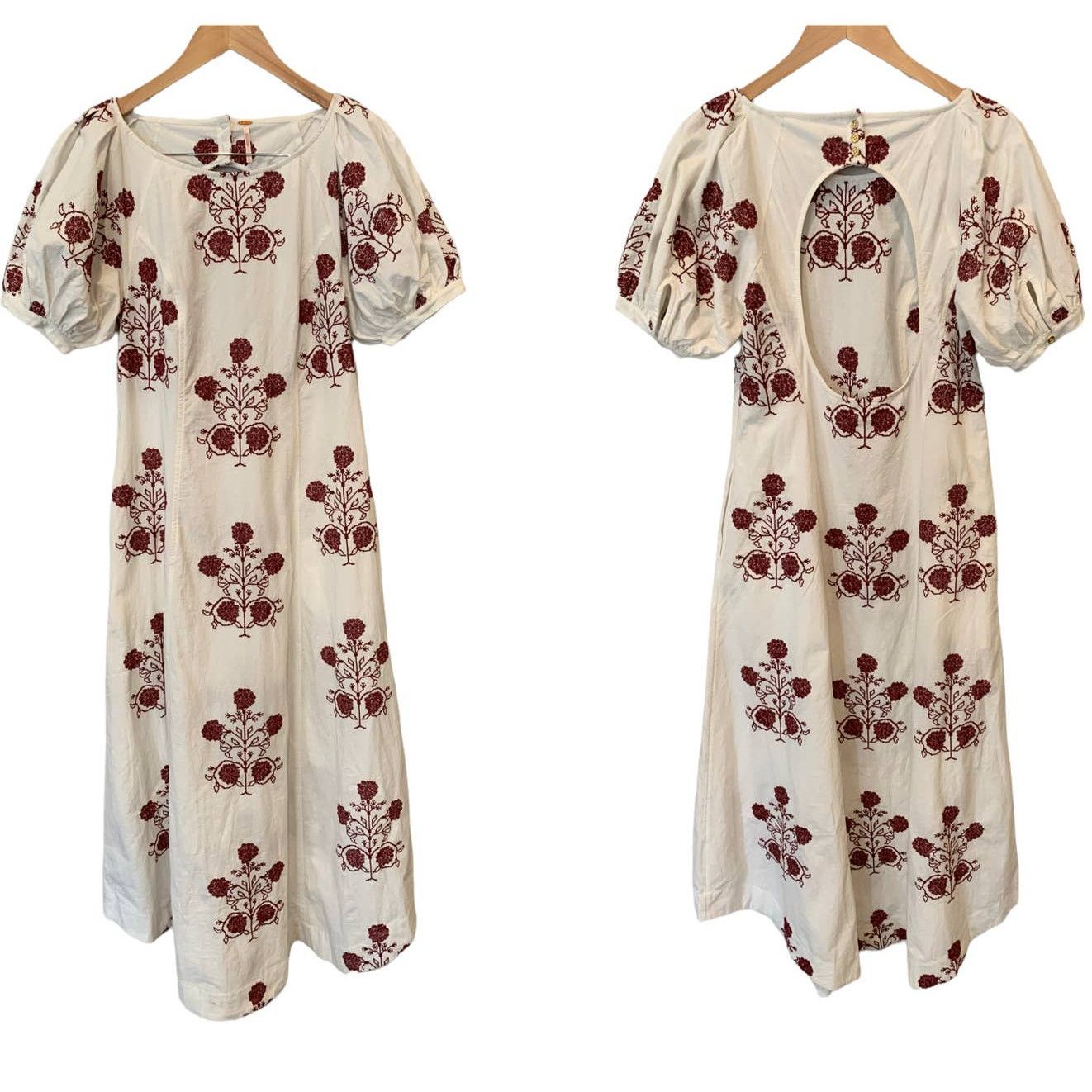 Free People FREE PEOPLE Cactus Flower Embroidered Cotton Dress Medium Size M / US 6-8 / IT 42-44 - 5 Thumbnail