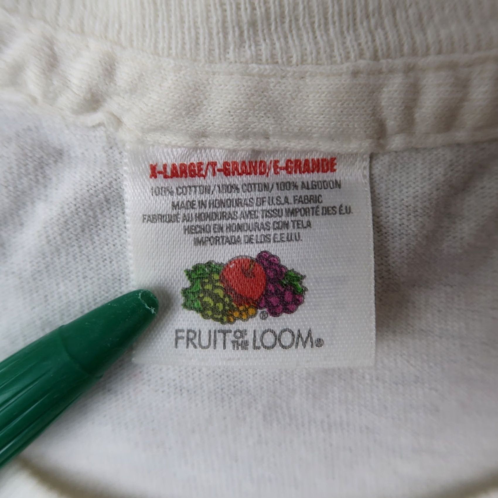Fruit Of The Loom VINTAGE Fruit Of The Loom White Pocket T-Shirt Mens XL Shirt Regular Crew Neck Short Sleeve 1990s 90s USA USA Boys? Size US XL / EU 56 / 4 - 4 Thumbnail
